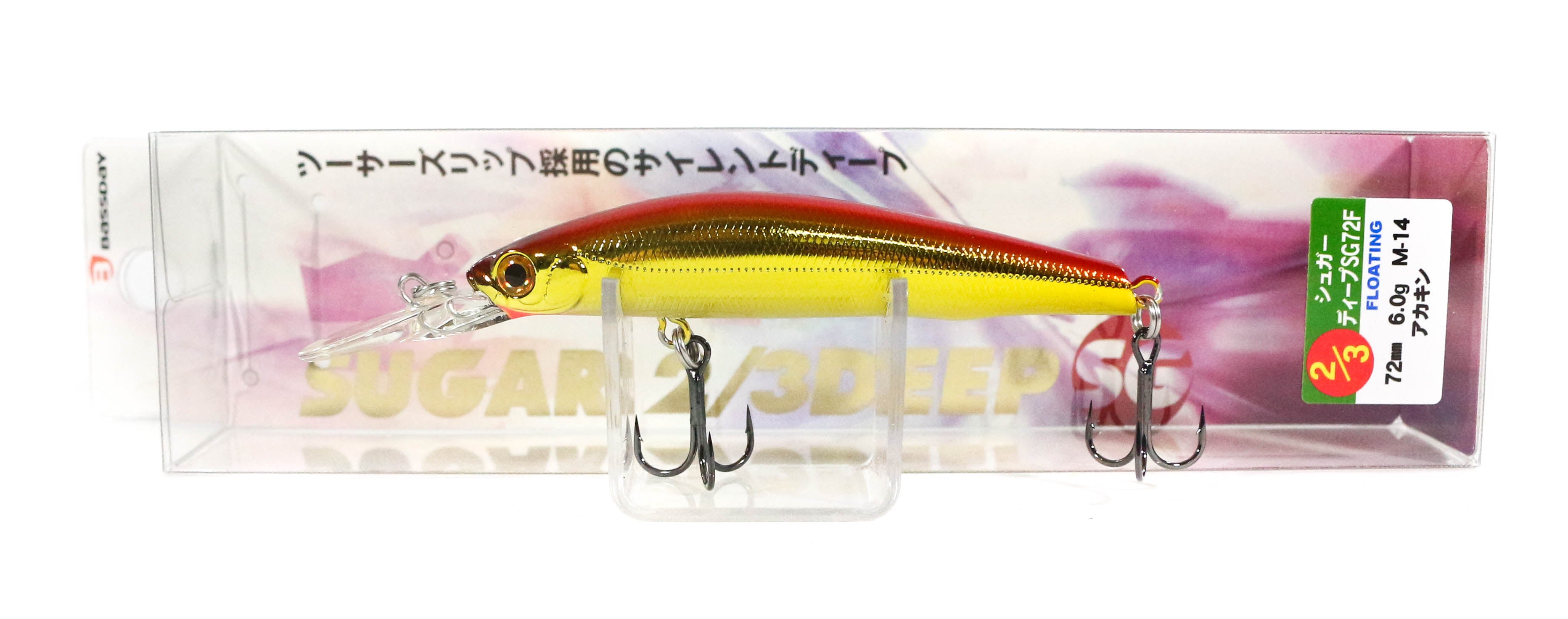 Bassday Sugar 2/3 Deep SG 72F Floating Lure 6 grams M-14 (1058)
