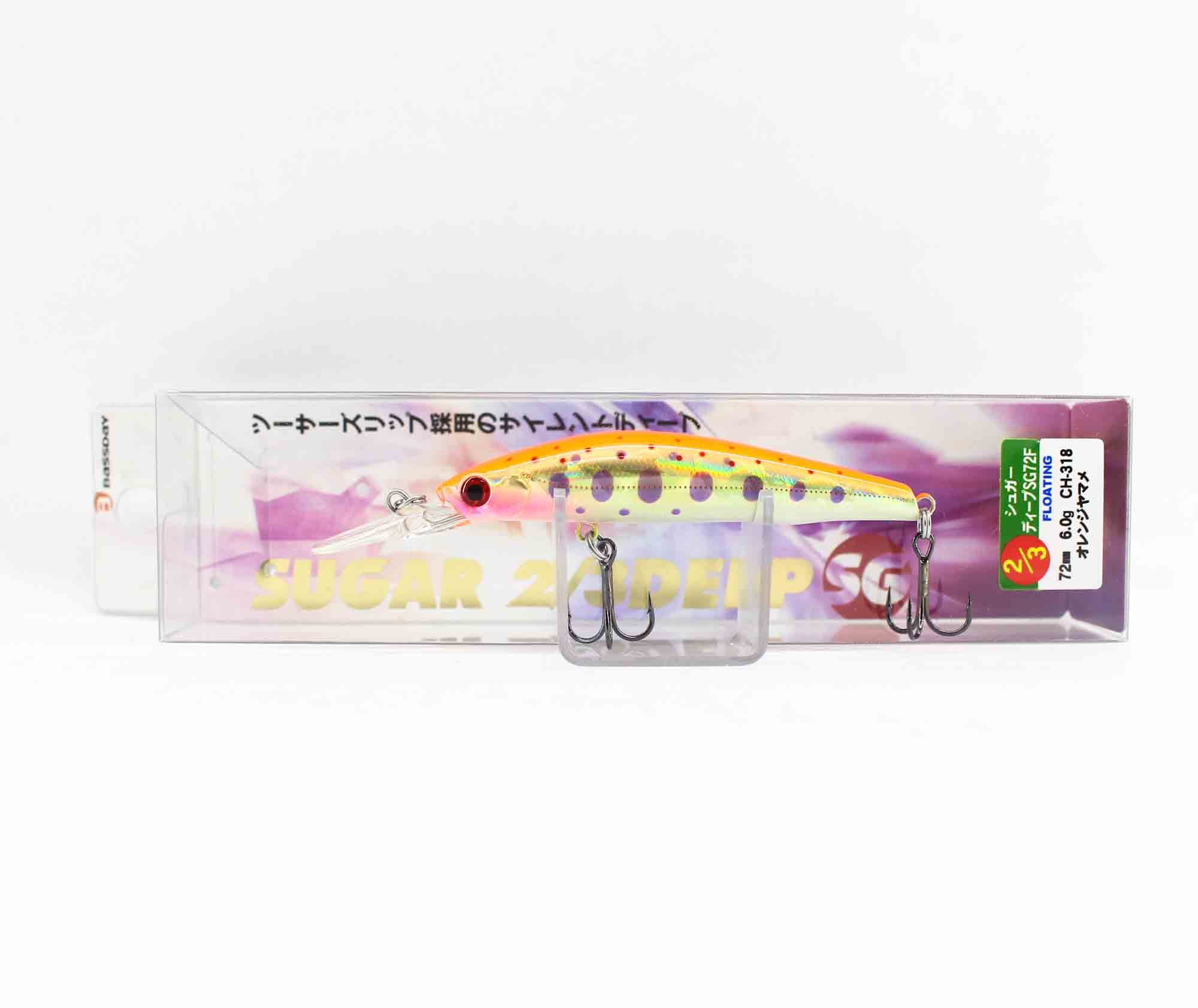 Bassday Sugar 2/3 Deep SG 72F Floating Lure 6 grams CH-318 (1225)