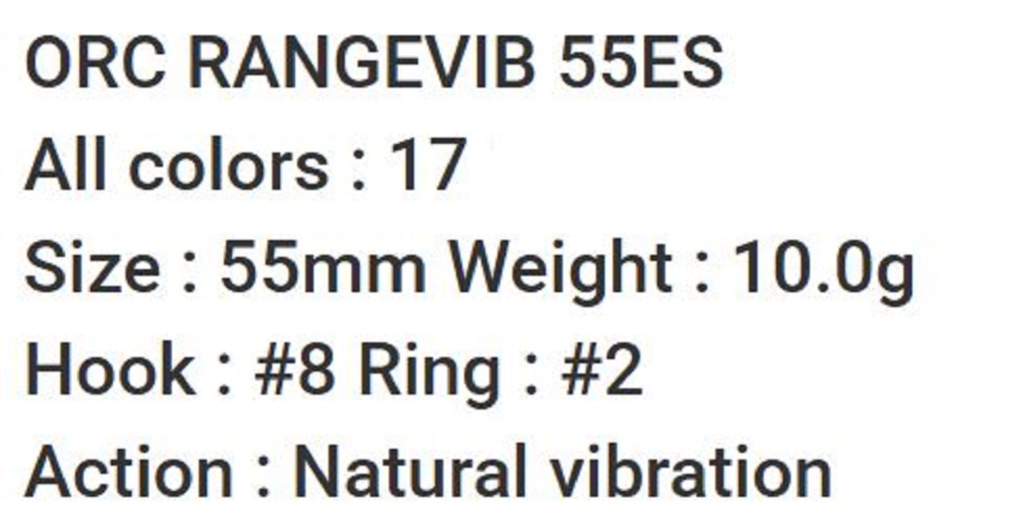 Bassday ORC Range Vibe 55 ES Extra Sinking Vibration Lure M-14 (4028)