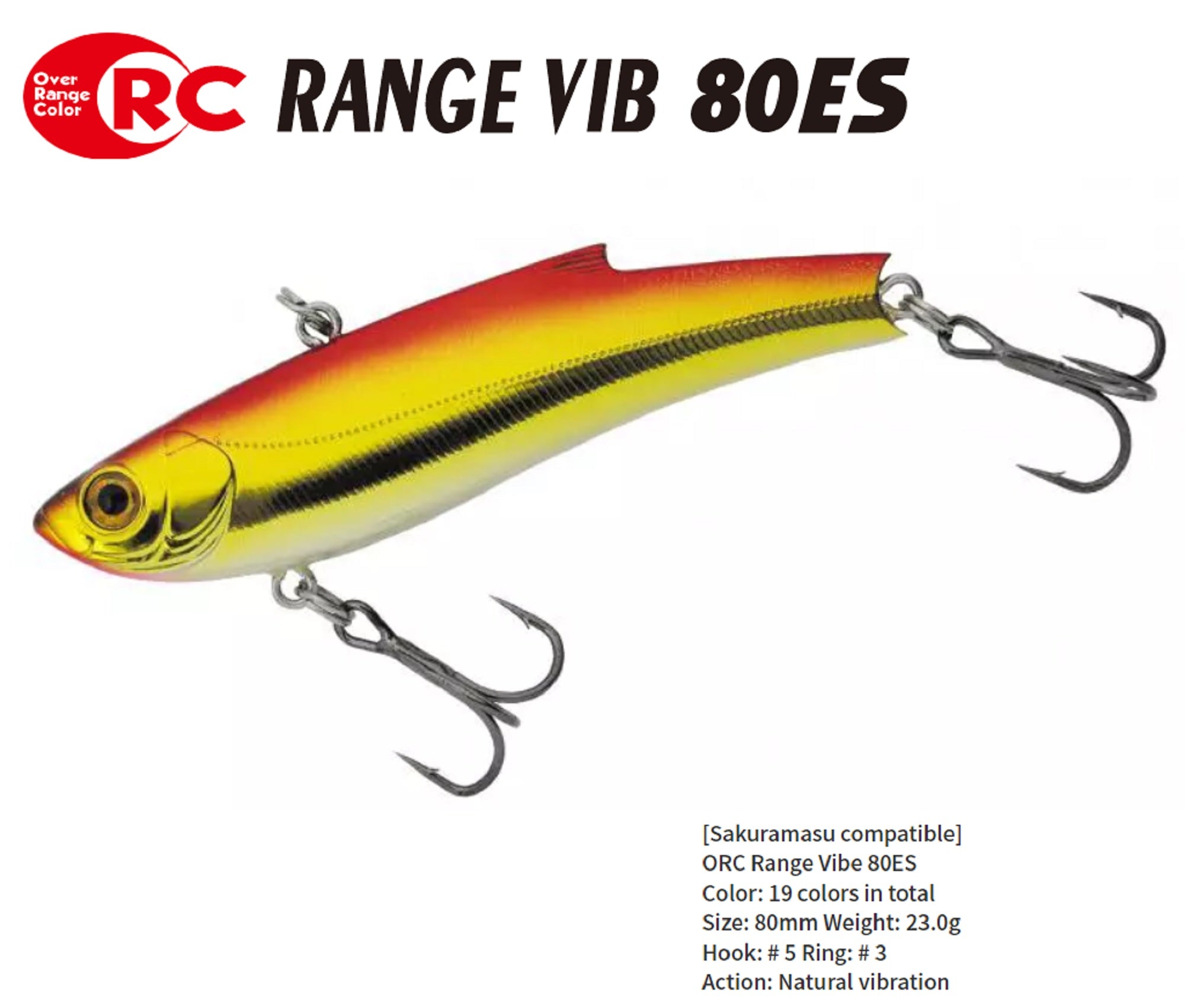 Bassday ORC Range Vibe 80 ES Extra Sinking Vibration Lure M-14 (6022)
