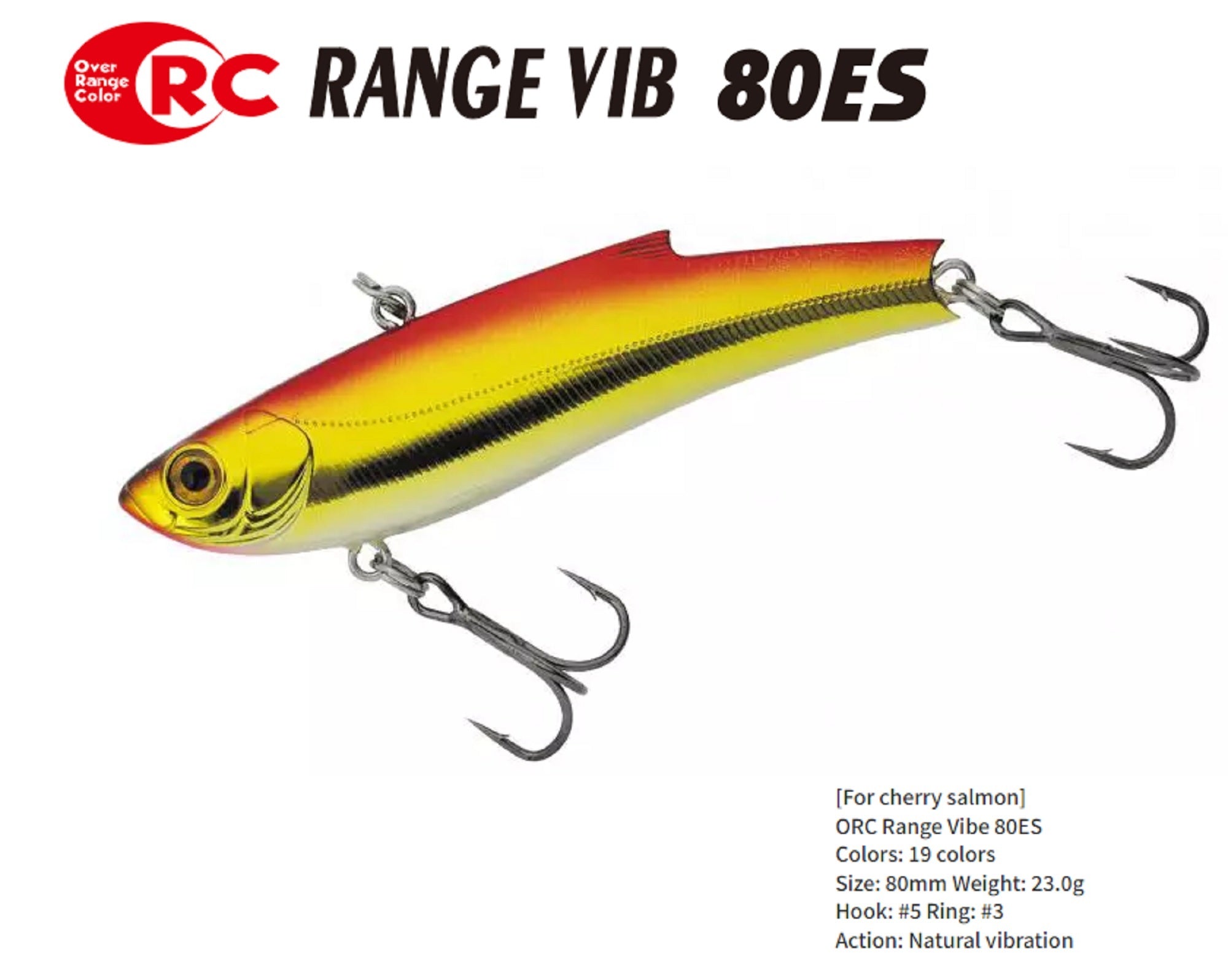 Bassday ORC Range Vibe 80 ES Extra Sinking Vibration Lure RD-288 (6312)