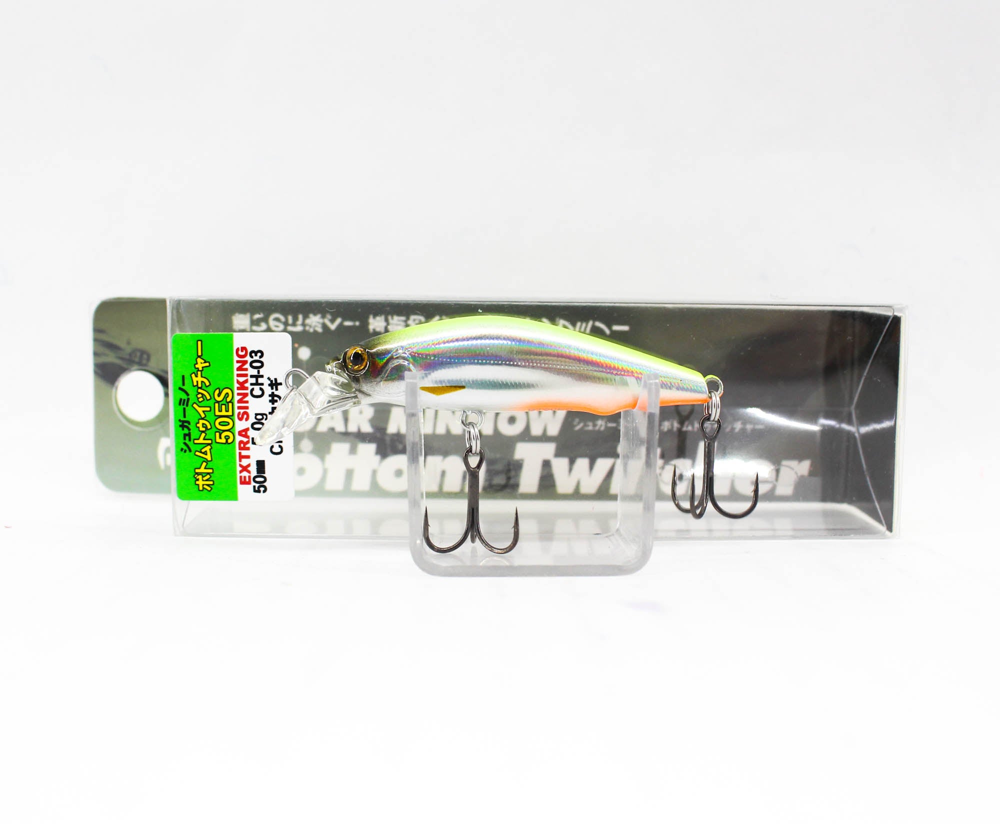 Bassday Sugar Minnow Bottom Twitcher 50ES Sinking Lure 5g H-208R (7103)