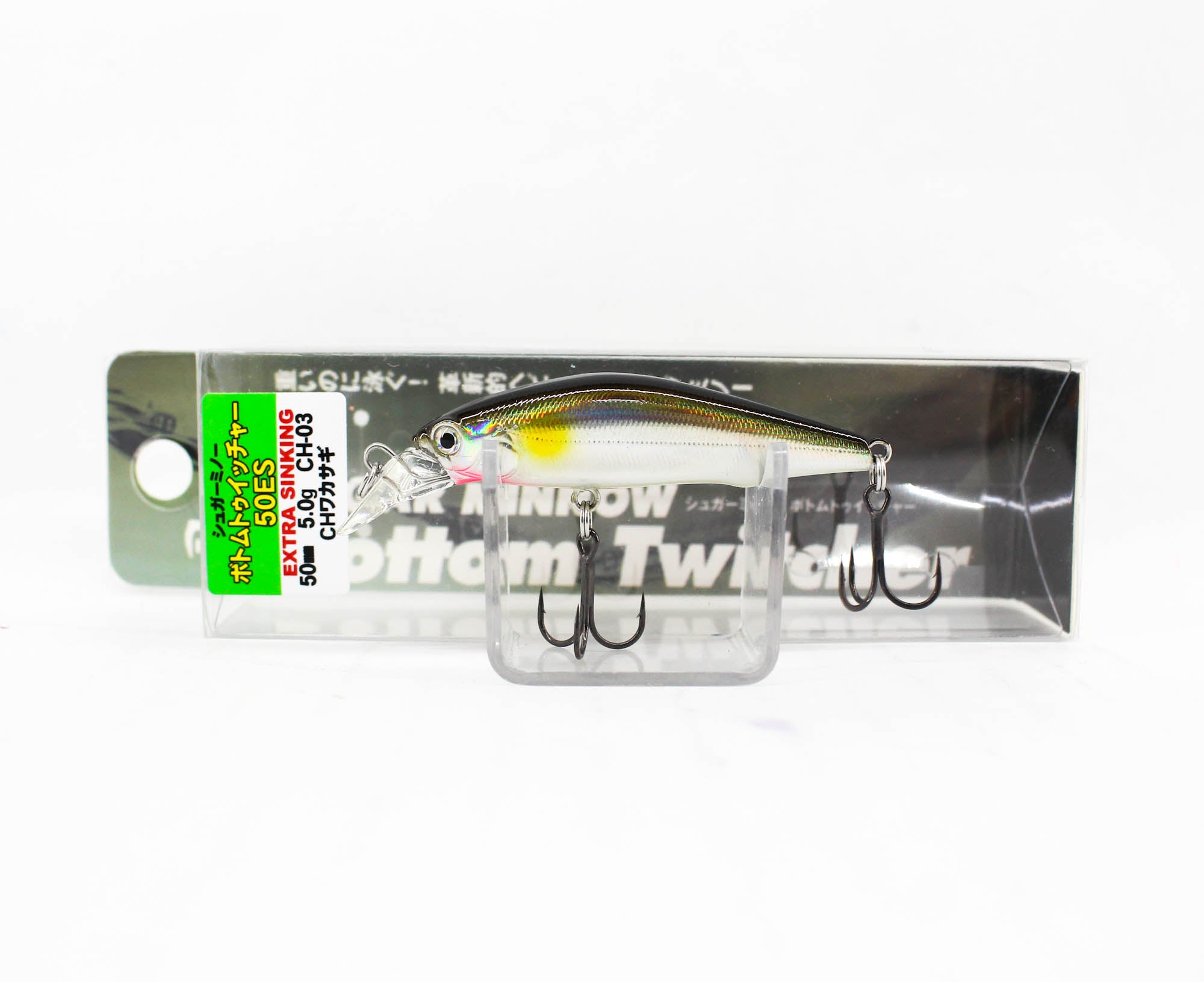 Bassday Sugar Minnow Bottom Twitcher 50ES Sinking Lure 5 grams H-04R (7165)