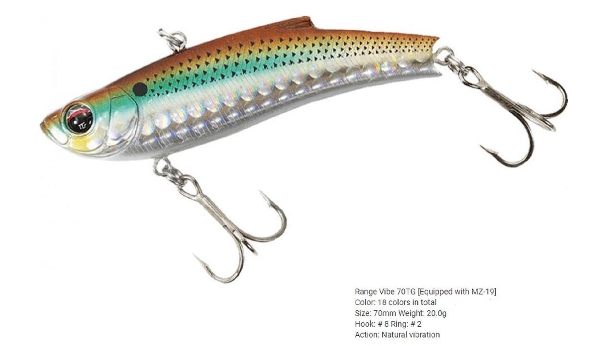 Bassday Range Vibe 70 TG Extra Sinking Vibration Lure P-04 (9084)