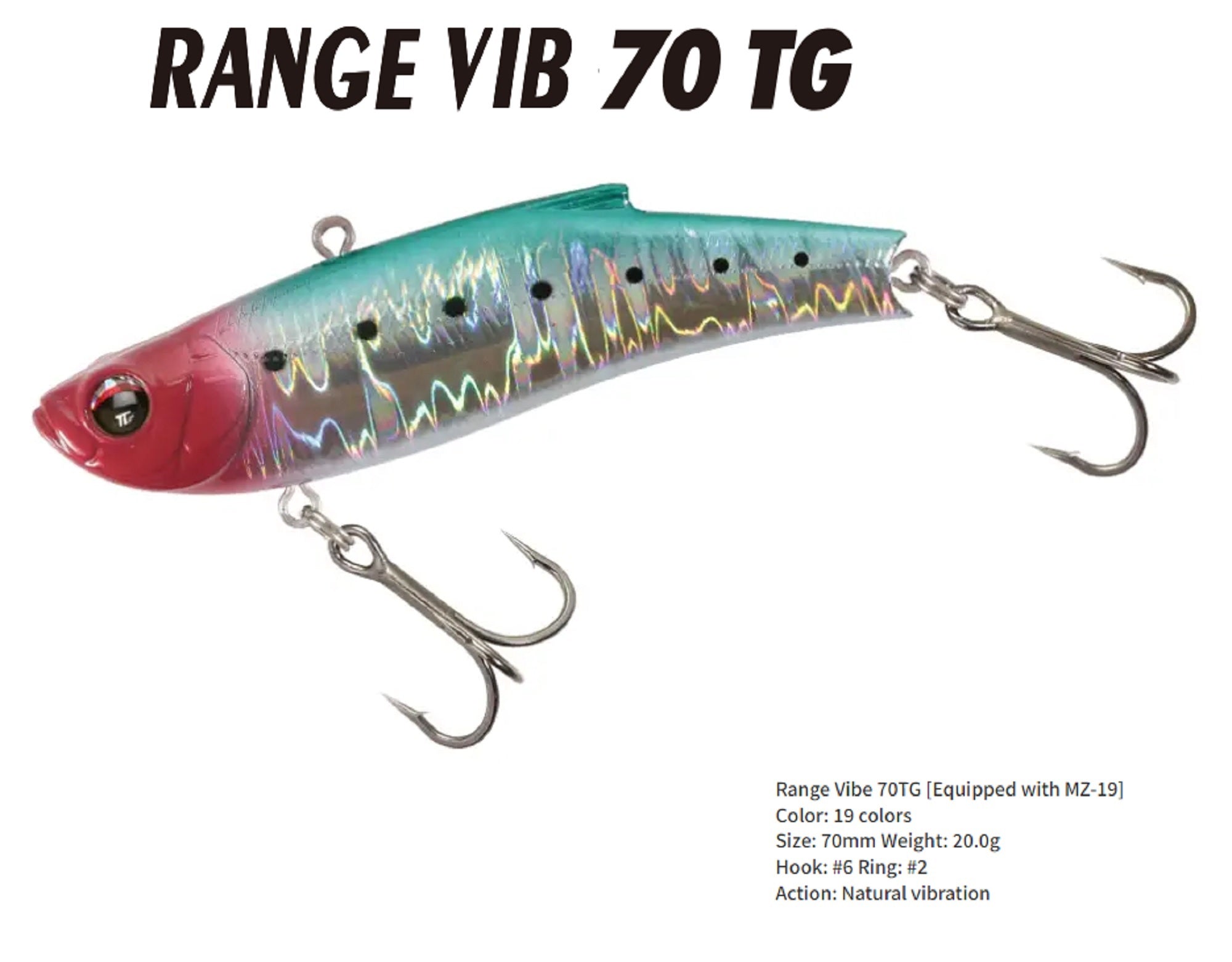Bassday Range Vibe 70 TG Extra Sinking Vibration Lure FL-474 (9244)