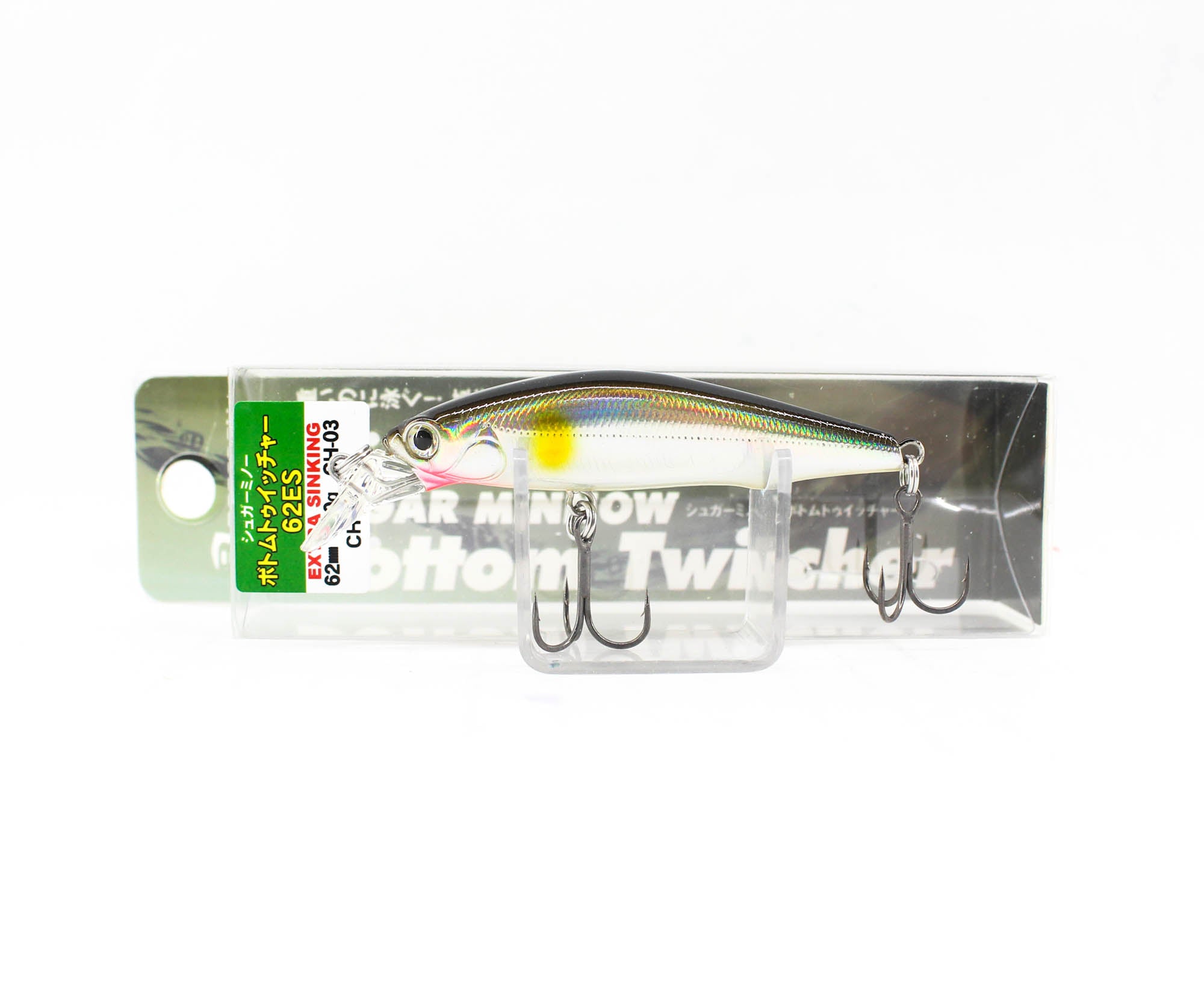 Bassday Sugar Minnow Bottom Twitcher 62ES Sinking Lure 8 grams H-04R (1169)