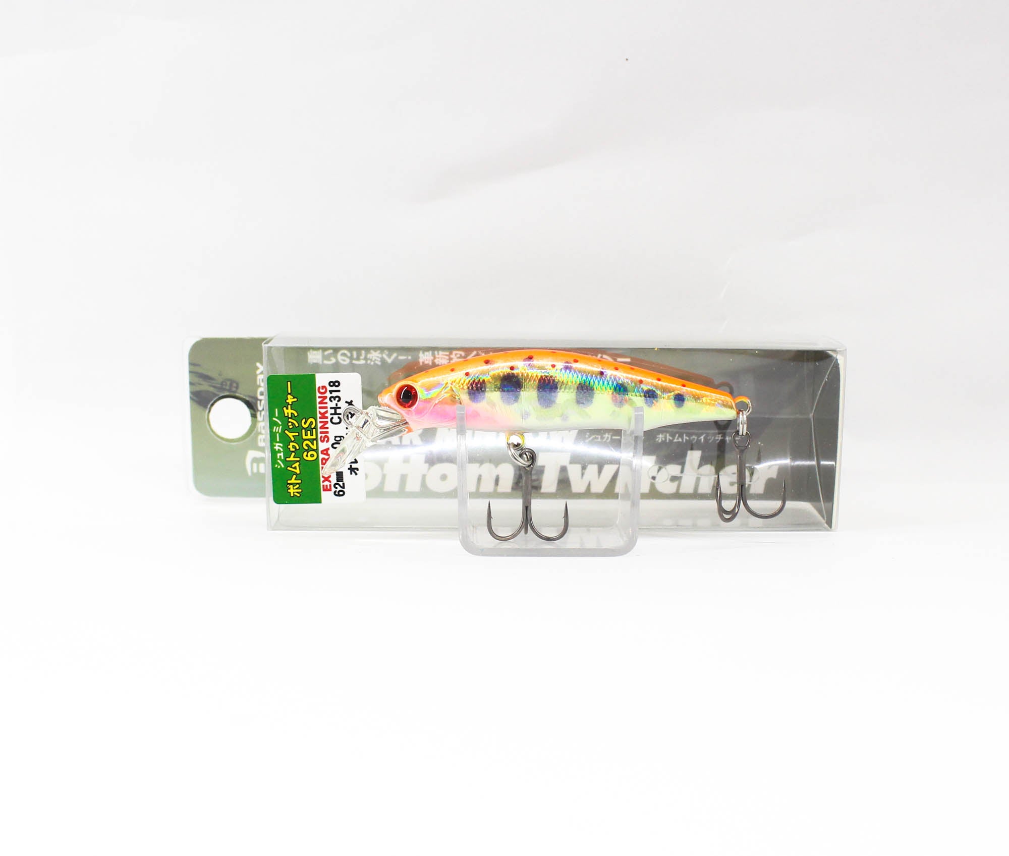 Bassday Sugar Minnow Bottom Twitcher 62ES Sinking Lure 8g CH-318 (1190)