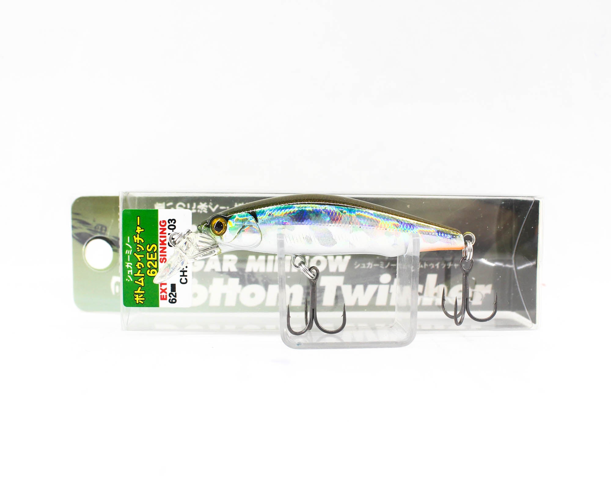 Bassday Sugar Minnow Bottom Twitcher 62ES Sinking Lure 8 grams CH-03 (1275)