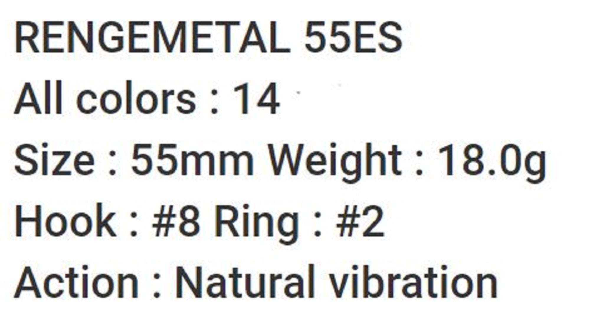 Bassday Range Metal 55 ES Extra Sinking Vibration Lure GG-06 (1106)