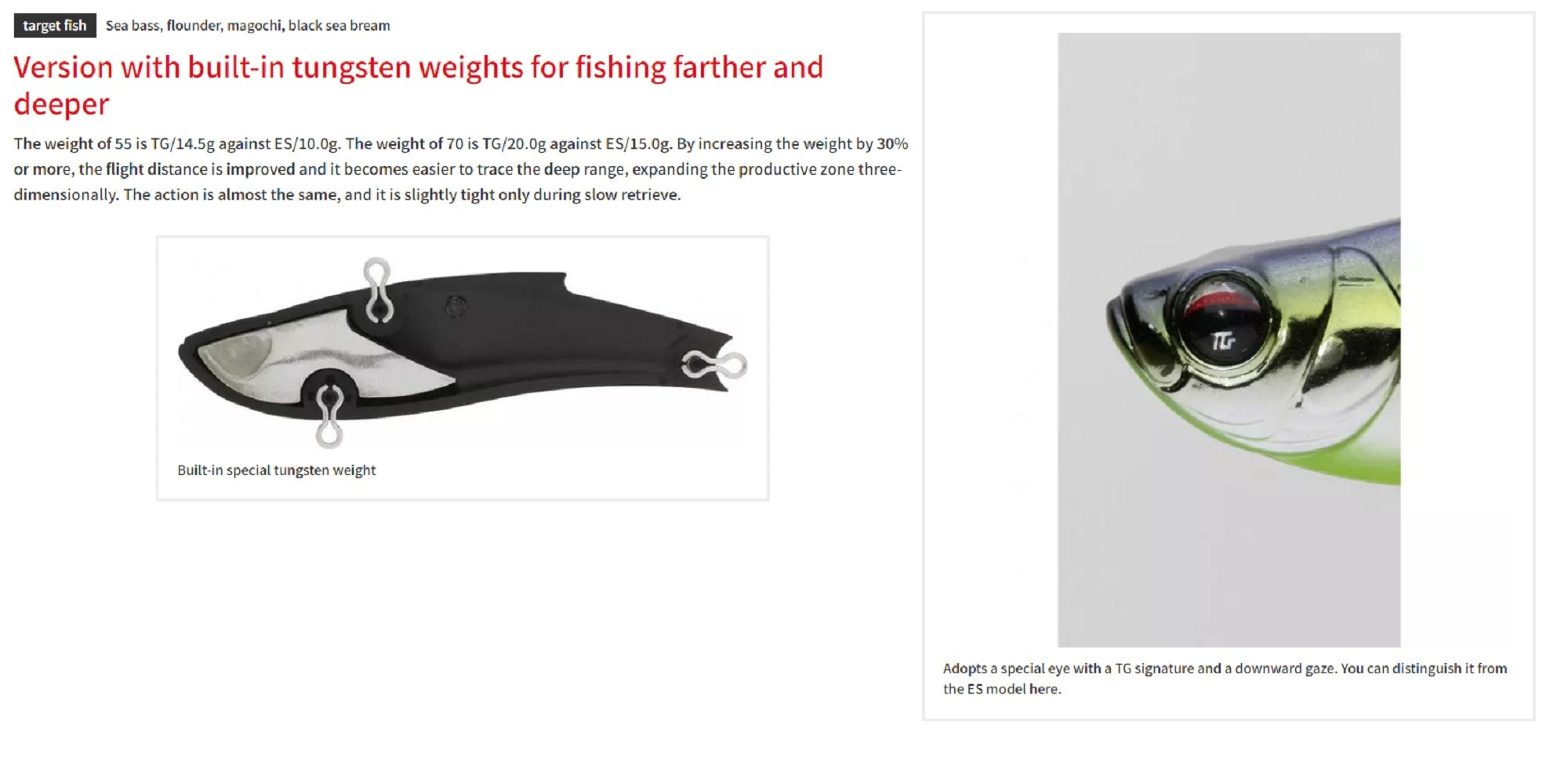 Bassday Range Vibe 55 TG Extra Sinking Vibration Lure M-326 (2028)