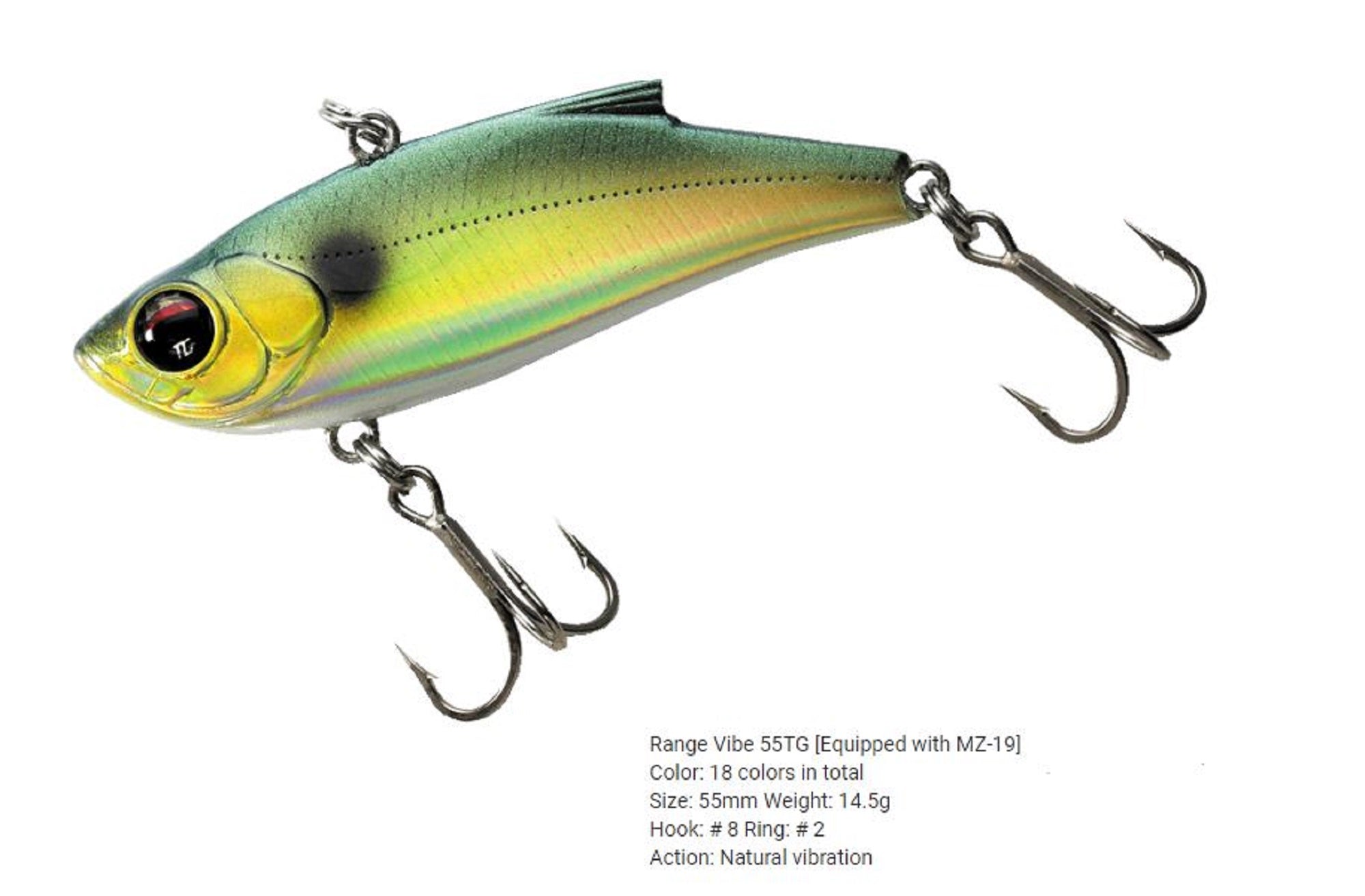 Bassday Range Vibe 55 TG Extra Sinking Vibration Lure P-04 (2080)