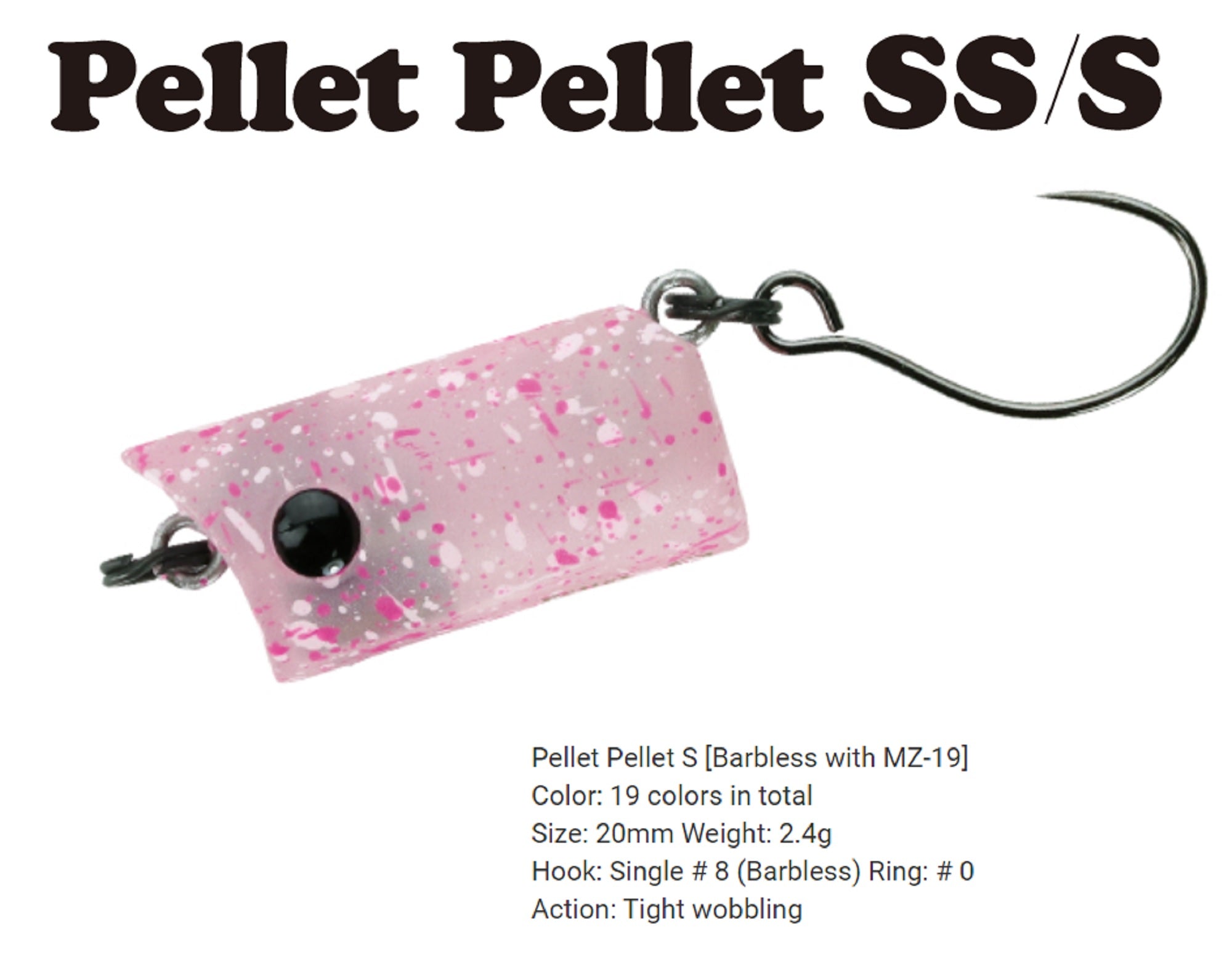 Bassday Pellet Pellet 20 mm 2.4 grams Sinking Lure L-051 (5180)