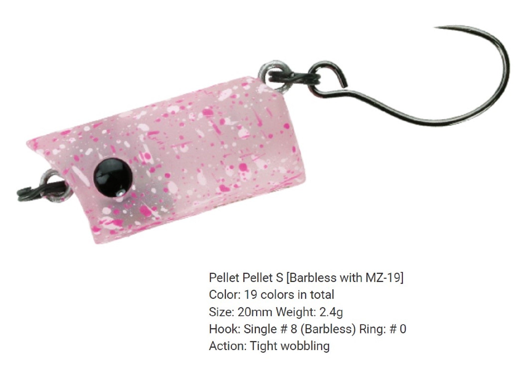 Bassday Pellet Pellet 20 mm 2.4 grams Sinking Lure 888 (5395)