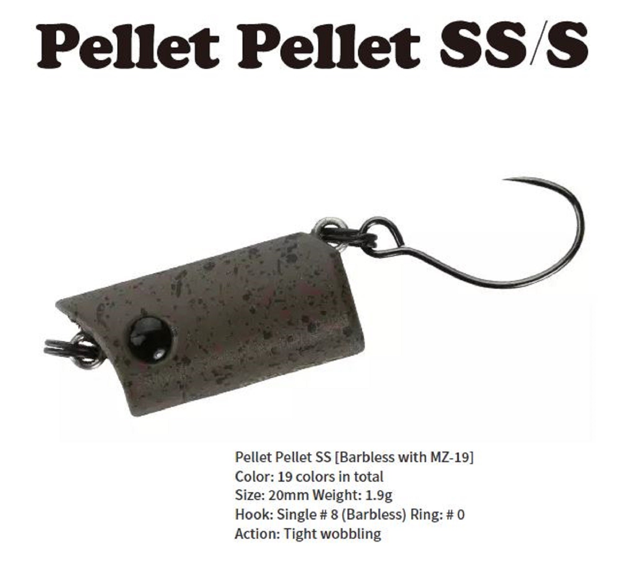 Bassday Pellet Pellet SS 20 mm 1.9 grams Slow Sinking Lure 888 (6392)