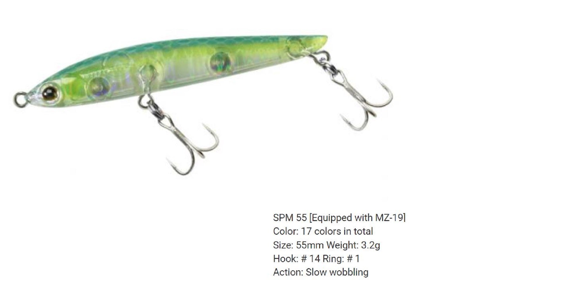 Bassday SPM 55 Sinking Pencil Lure HH-14 (9317)