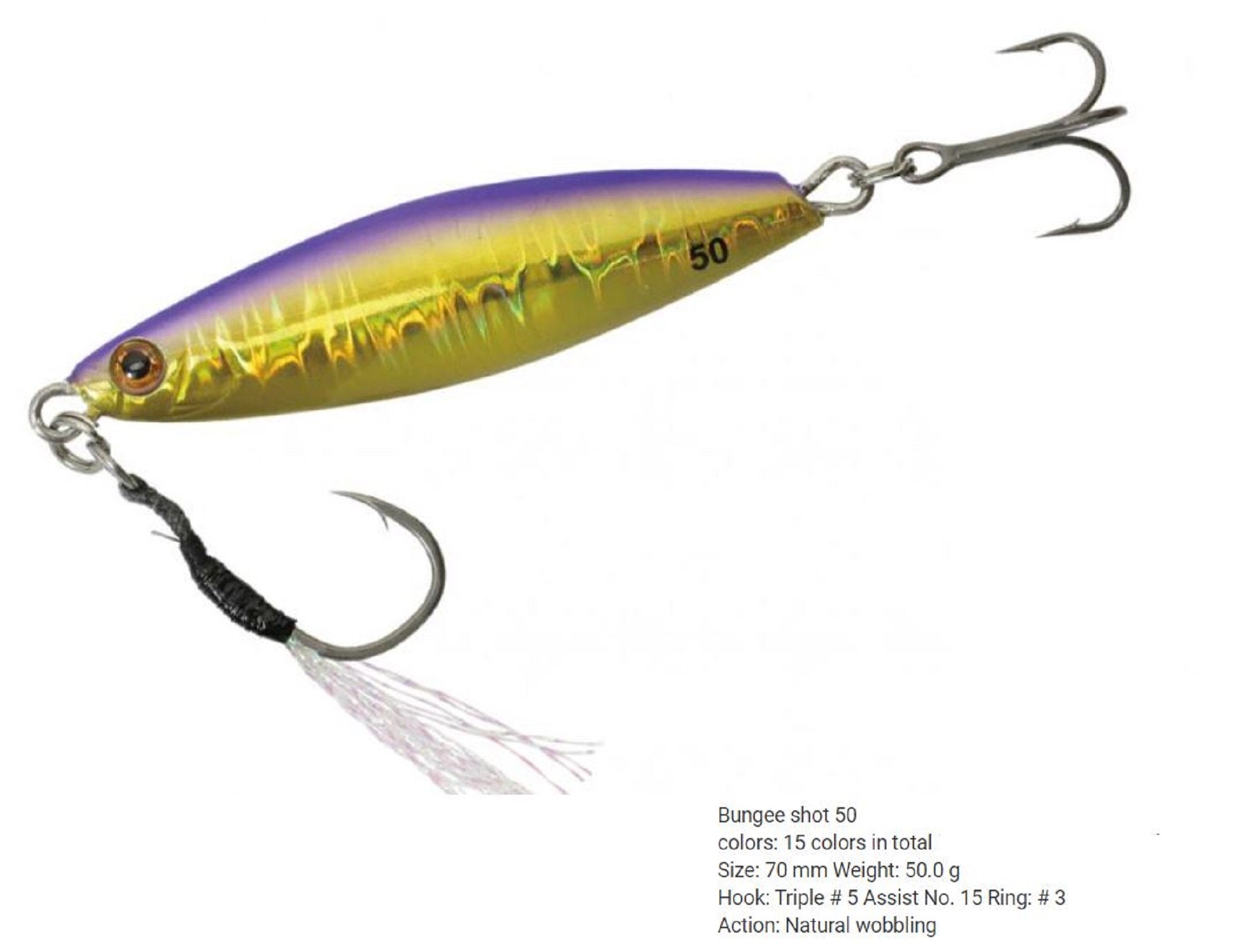 Bassday Metal Jig Bungy Shot 50 grams FL-134 (7138)
