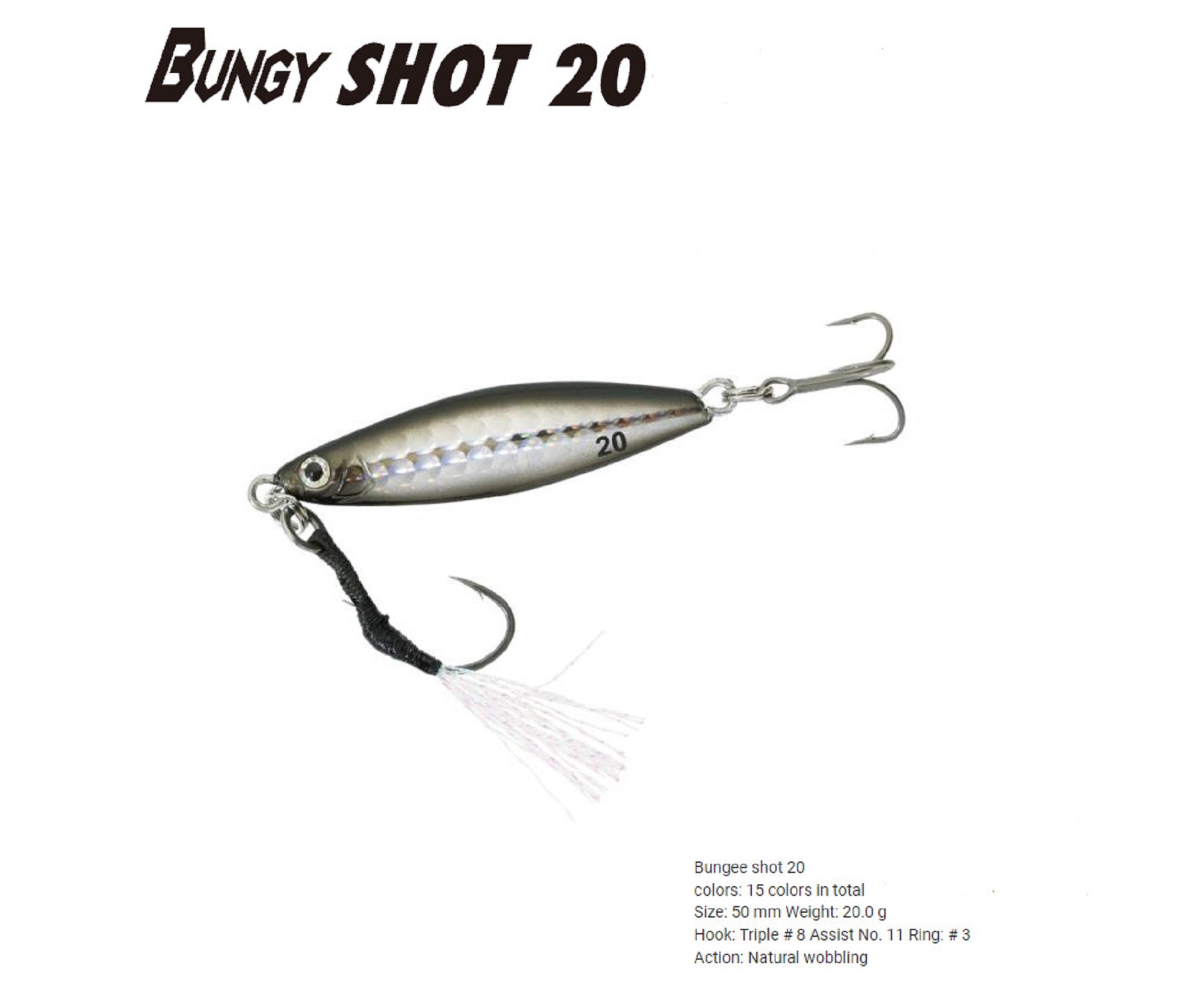 Bassday Metal Jig Bungy Shot 20 grams 341 (0091)