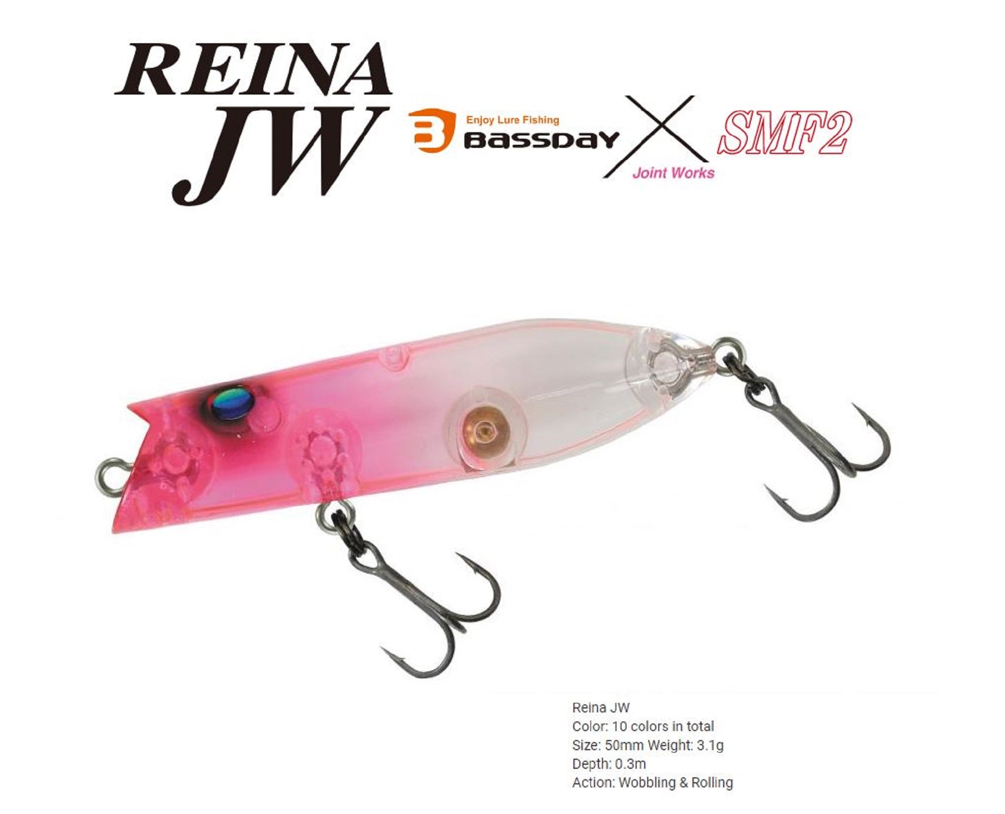 Bassday Reina JW 50 Floating Lure C-512 (0036)