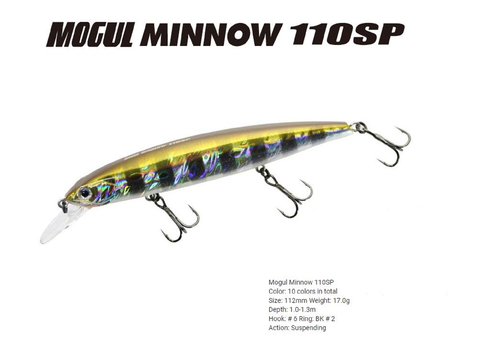 Bassday Mogul Minnow 110SP Suspend Lure 17 grams SB-304 (3079)