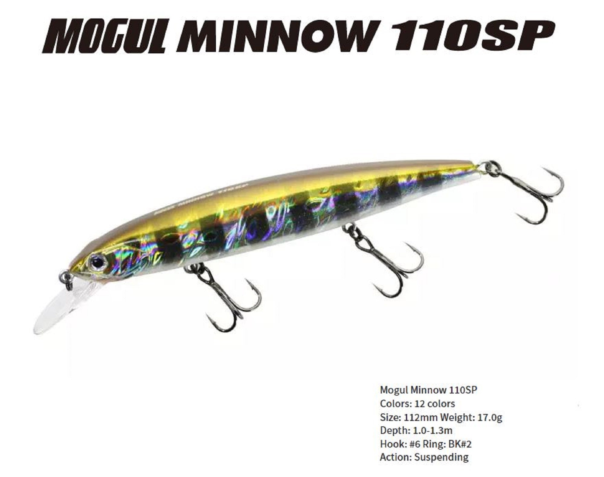 Bassday Mogul Minnow 110SP Suspend Lure 17 grams CU-359 (3093)