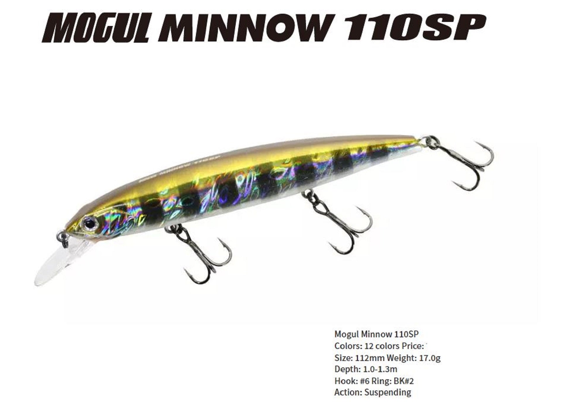 Bassday Mogul Minnow 110SP Suspend Lure 17 grams CH-472 (3284)