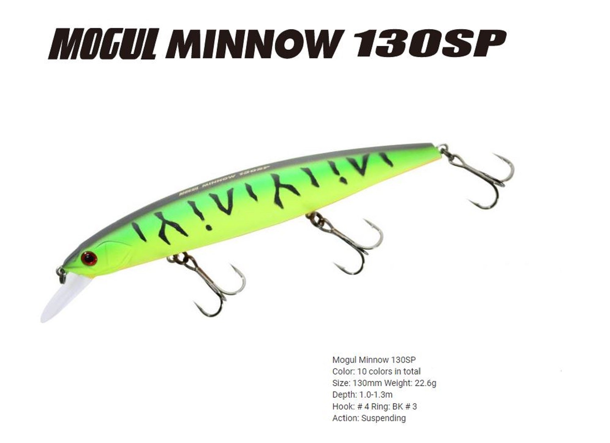 Bassday Mogul Minnow 130SP Suspend Lure 22.6 grams SB-254 (8098)