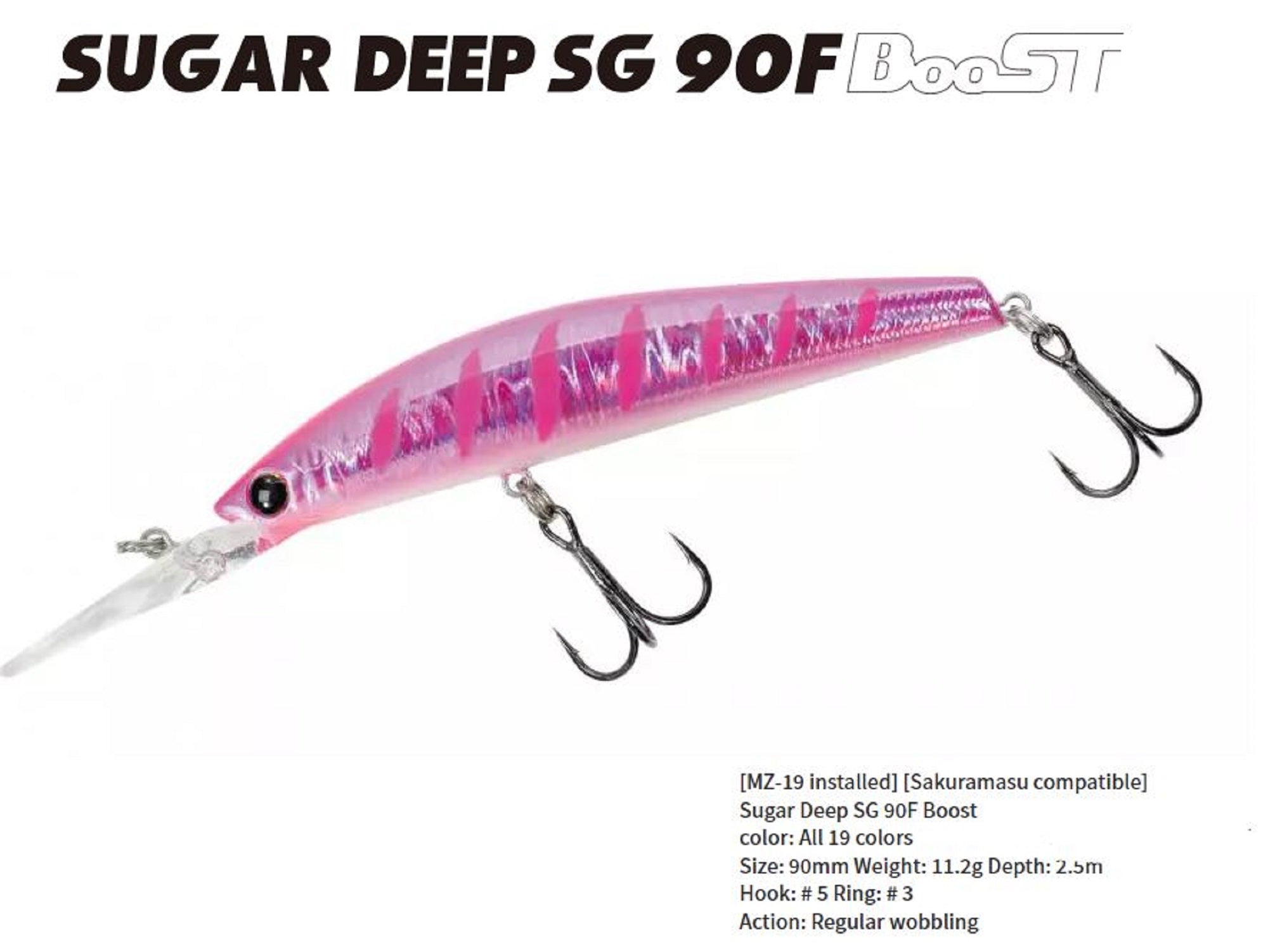 Bassday Sugar Deep SG 90F Boost Floating Lure 11.2 grams LH-50 (0107)