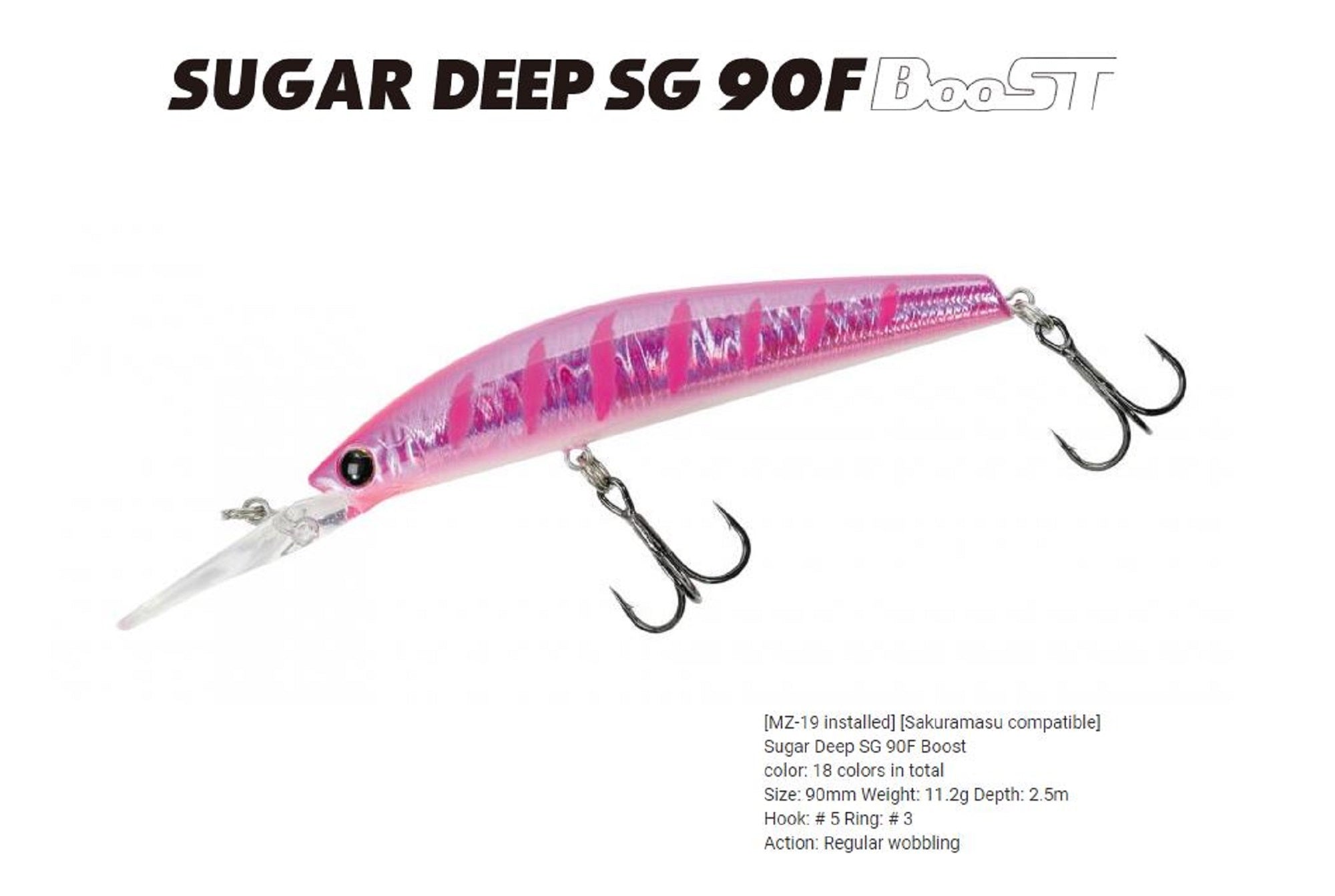 Bassday Sugar Deep SG 90F Boost Floating Lure 11.2 grams P-501 (0152)