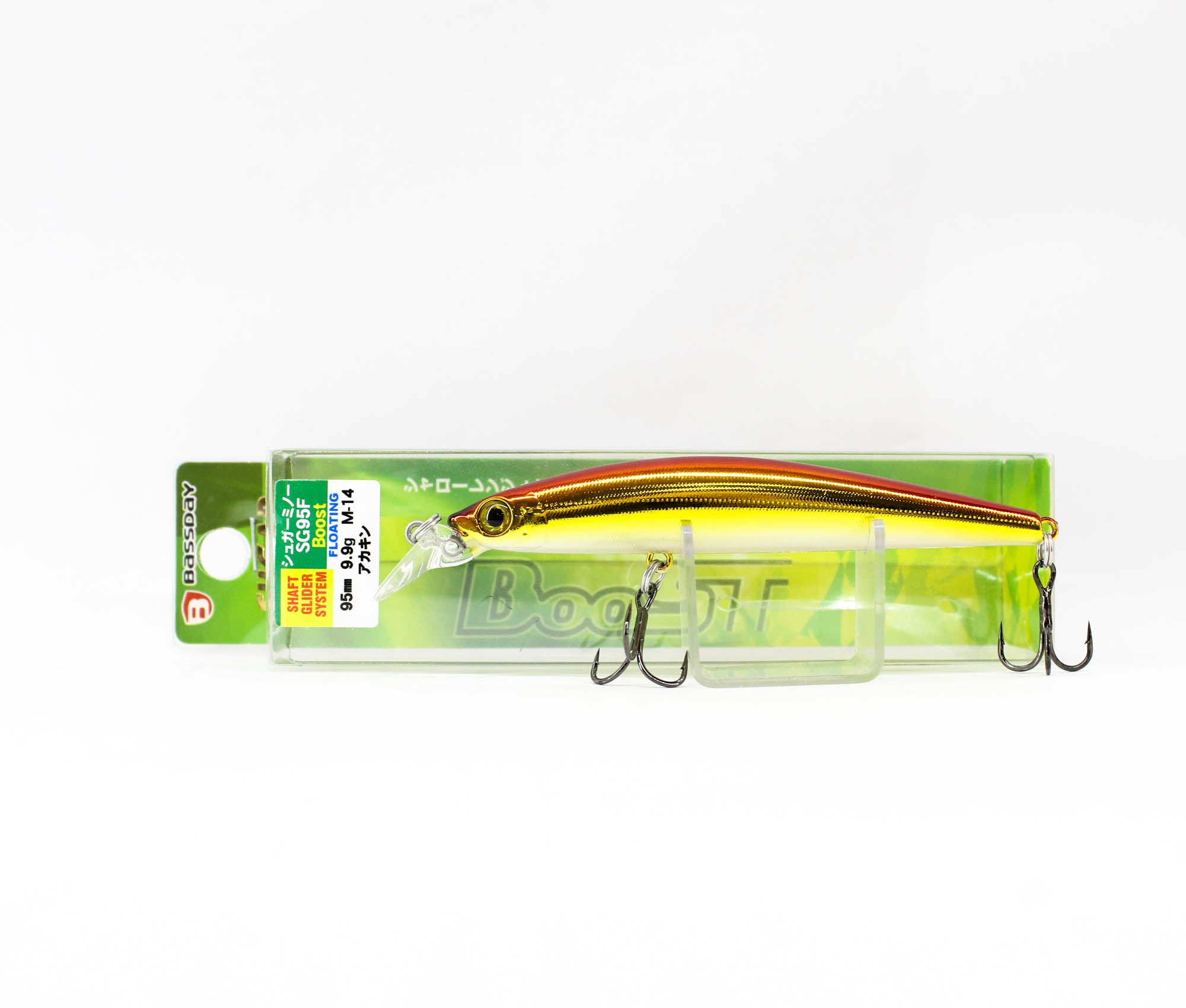 Bassday Sugar Minnow SG 95F Boost Floating Lure 9.9 grams M-14 (1043)