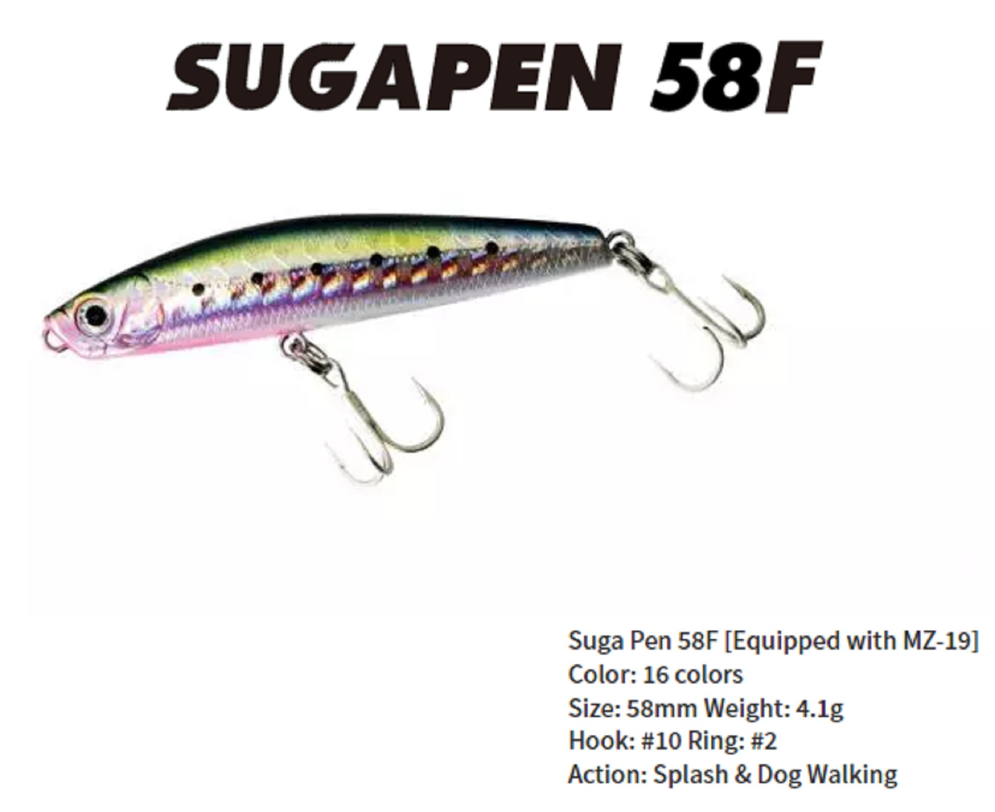 Bassday Sugar Pen 58F Floating Lure 4.1 grams C-261 (5140)
