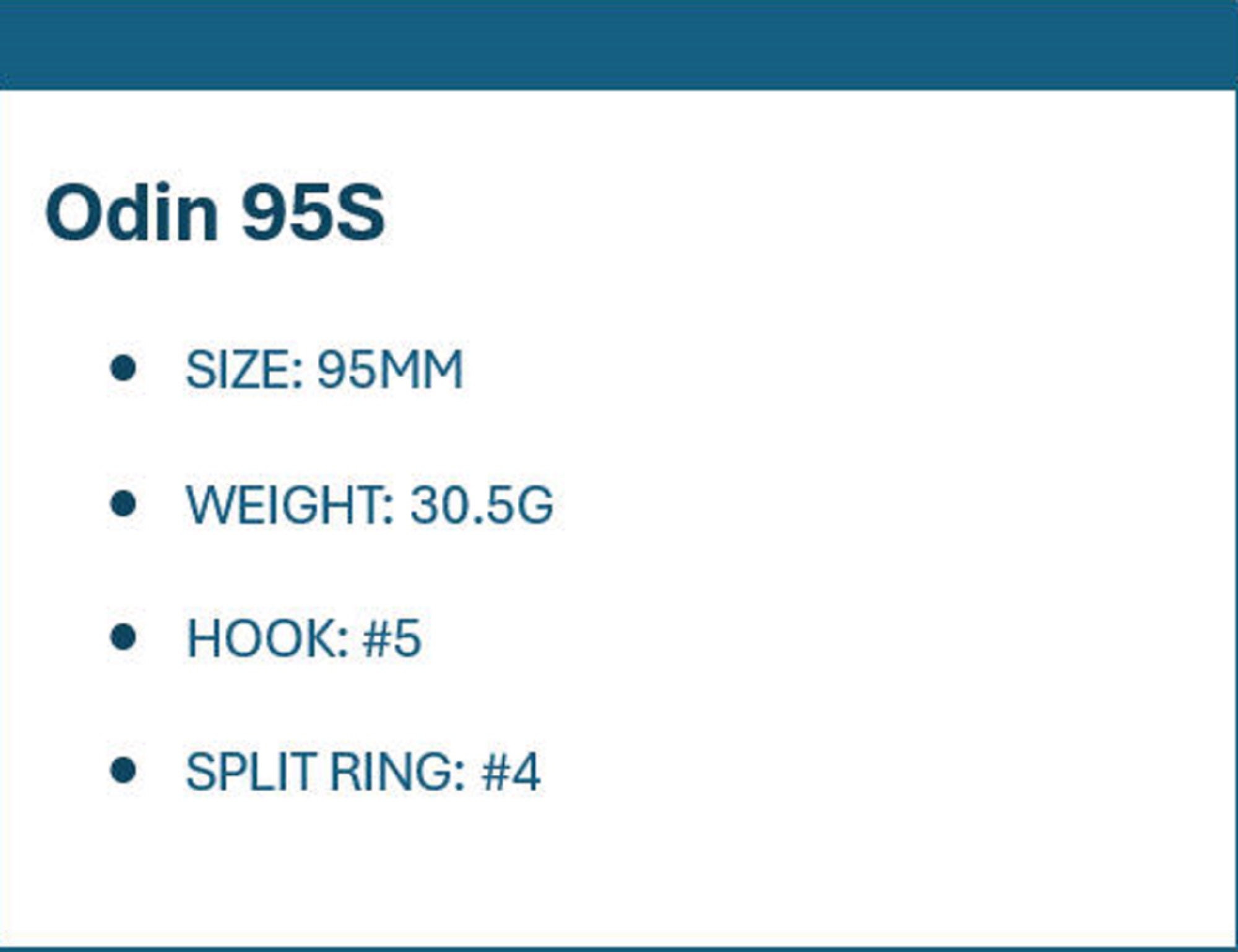 Bassday Odins 95S Sinking Lure 30.5 grams HH-490 (0010)