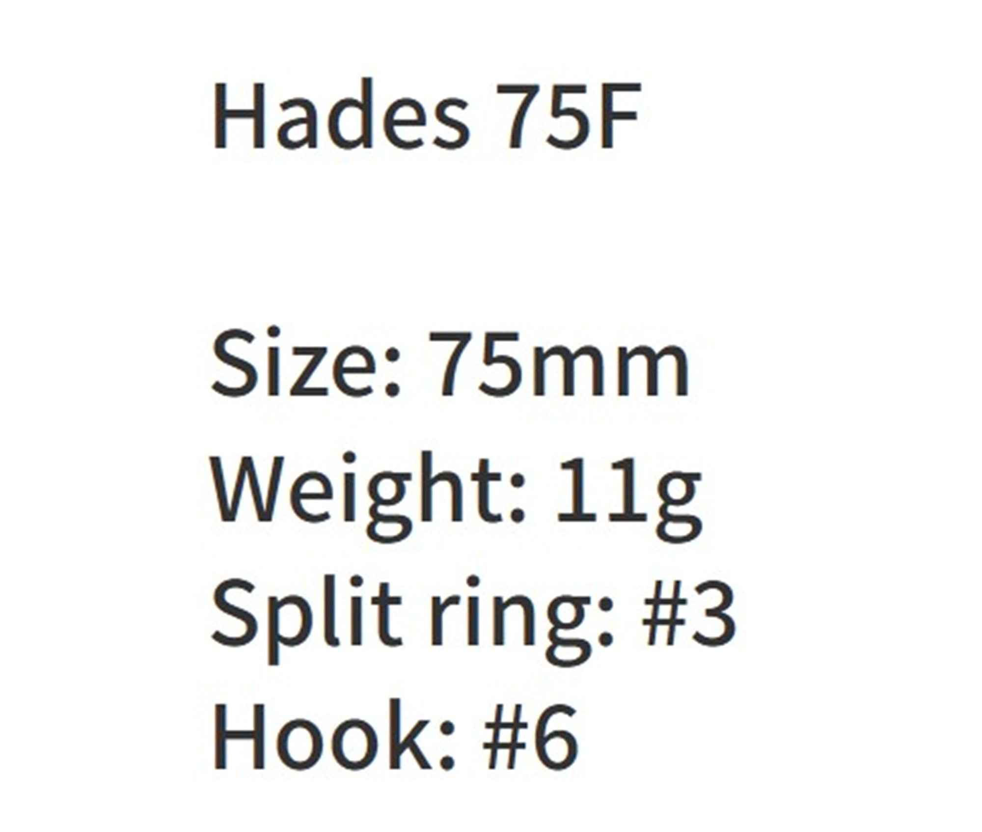 Bassday Hades 75F 11 grams Minnow Floating Lure WH-106 (3035)