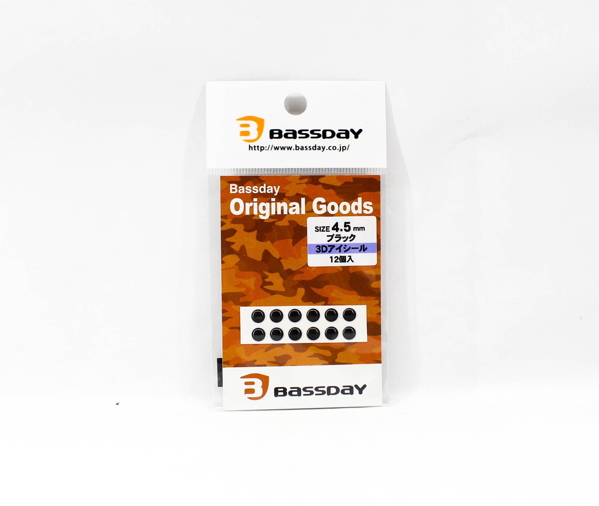 Bassday Live Eye Seal 3D Diameter 4.5mm Black (8504)
