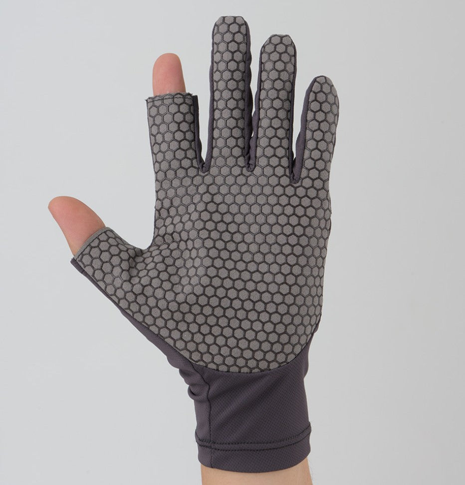 RBB Rivally 5458 Gloves UV Protection Fishing 2C Size XL Gray (1337)