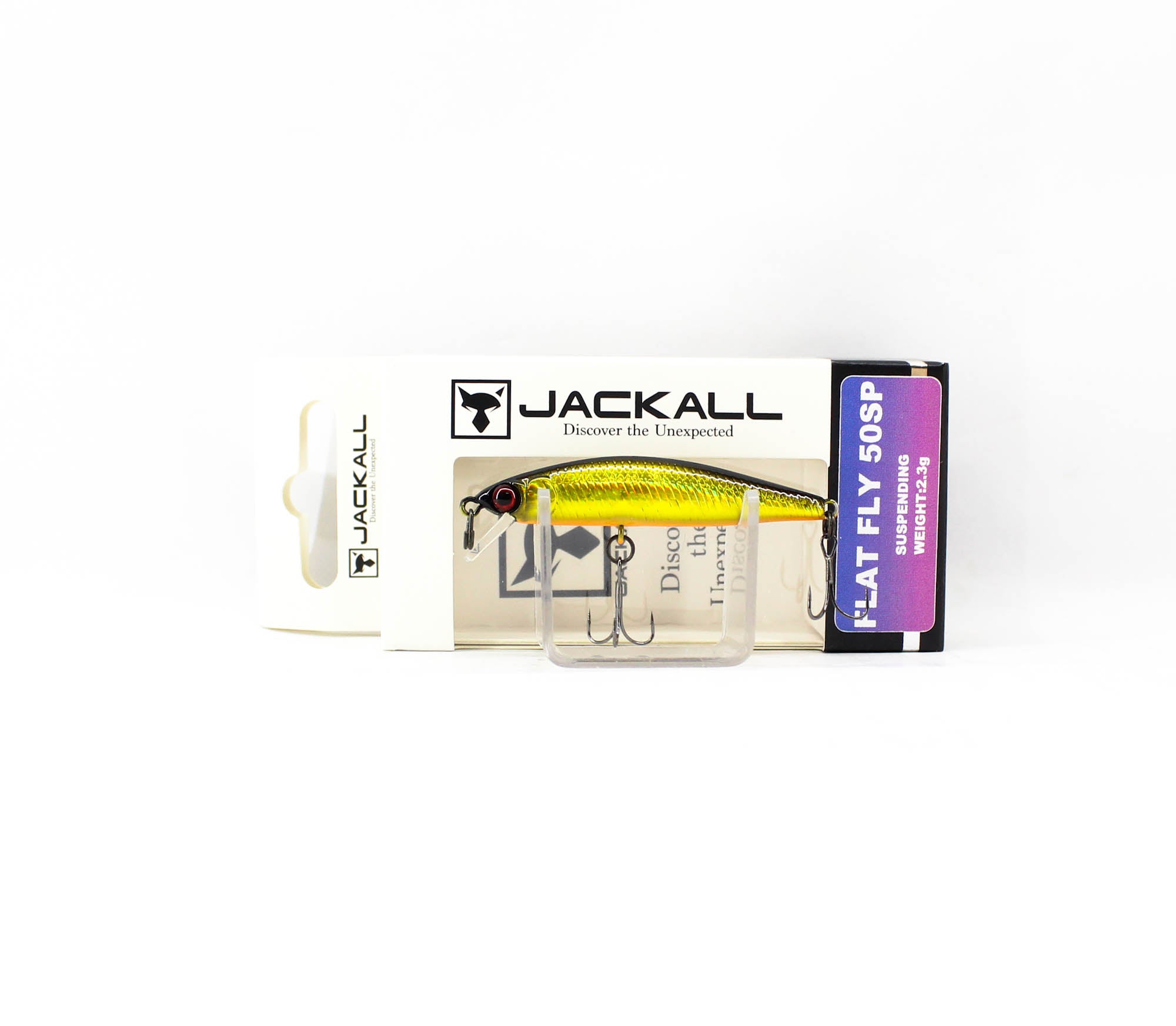 Jackall Flat Fly 50SP Suspend Lure HL Gold & Black (6512)