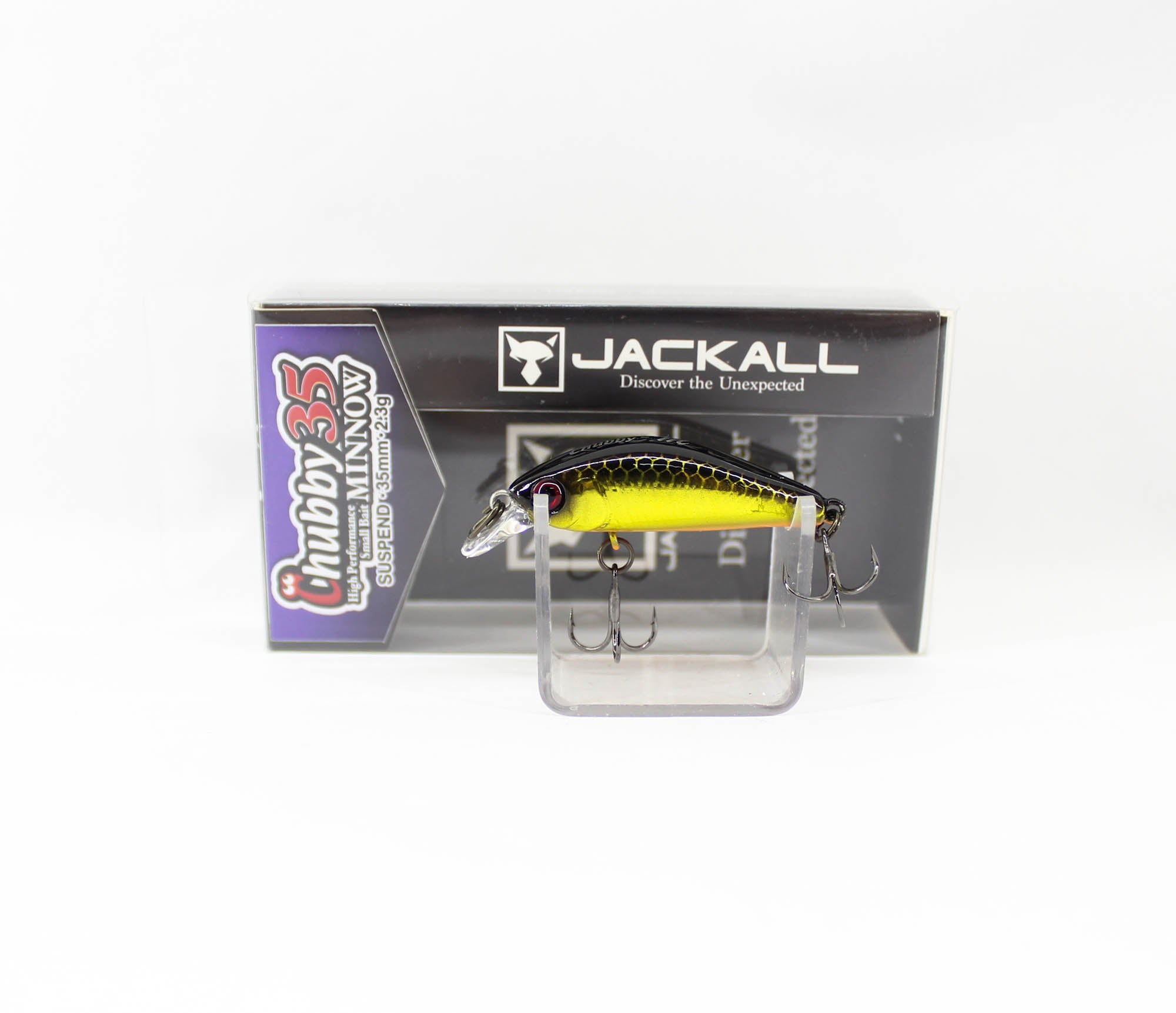 Jackall Chubby Minnow 35 Suspend Lure HL Gold & Black (1353)
