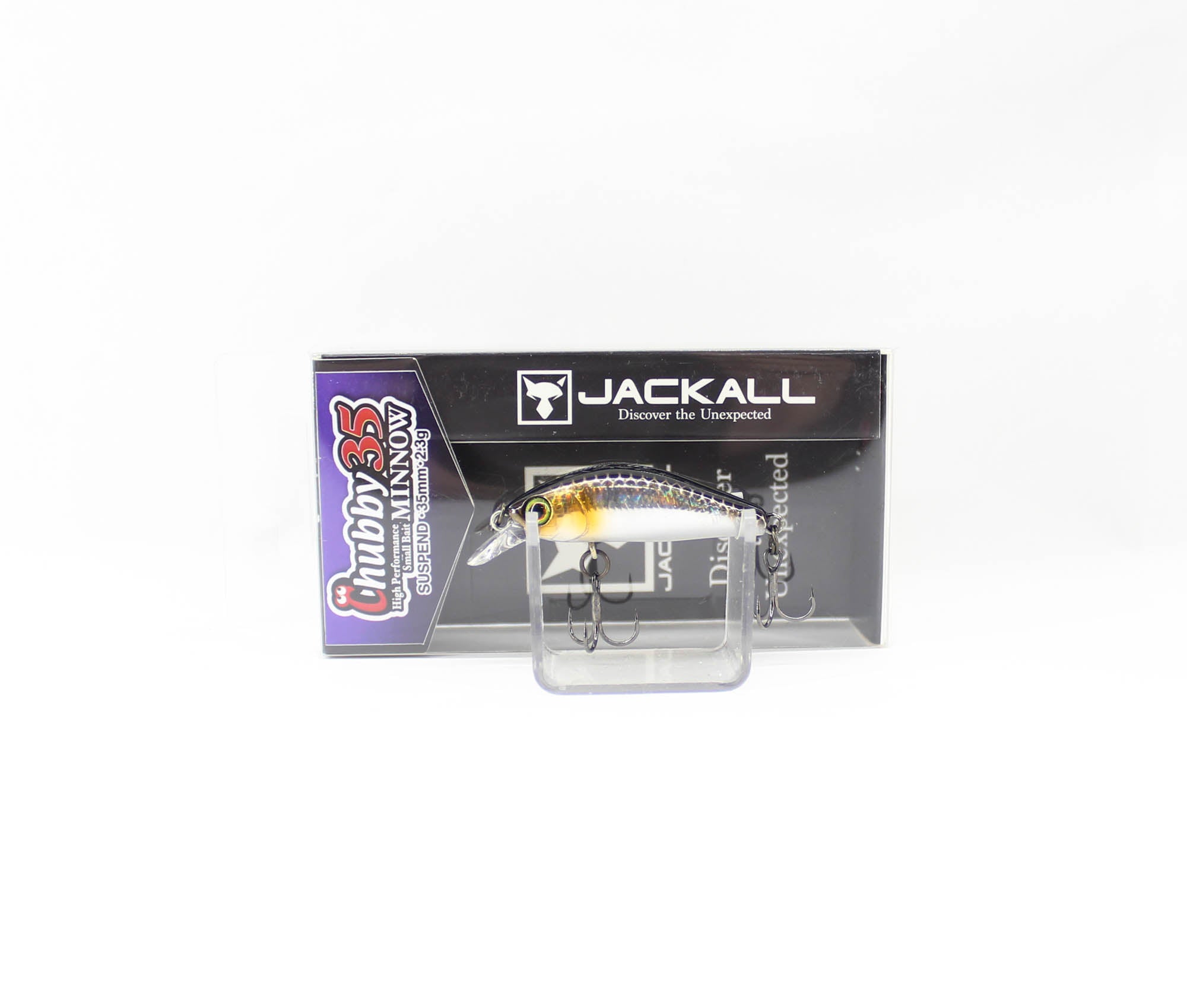 Jackall Chubby Minnow 35 Suspend Lure HL Silver & Black (1360)