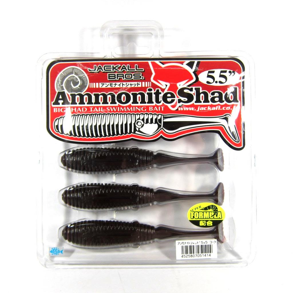 Jackall Soft Lure Ammonite Shad 5.5 Inches Vibe Tail Cola (1414)