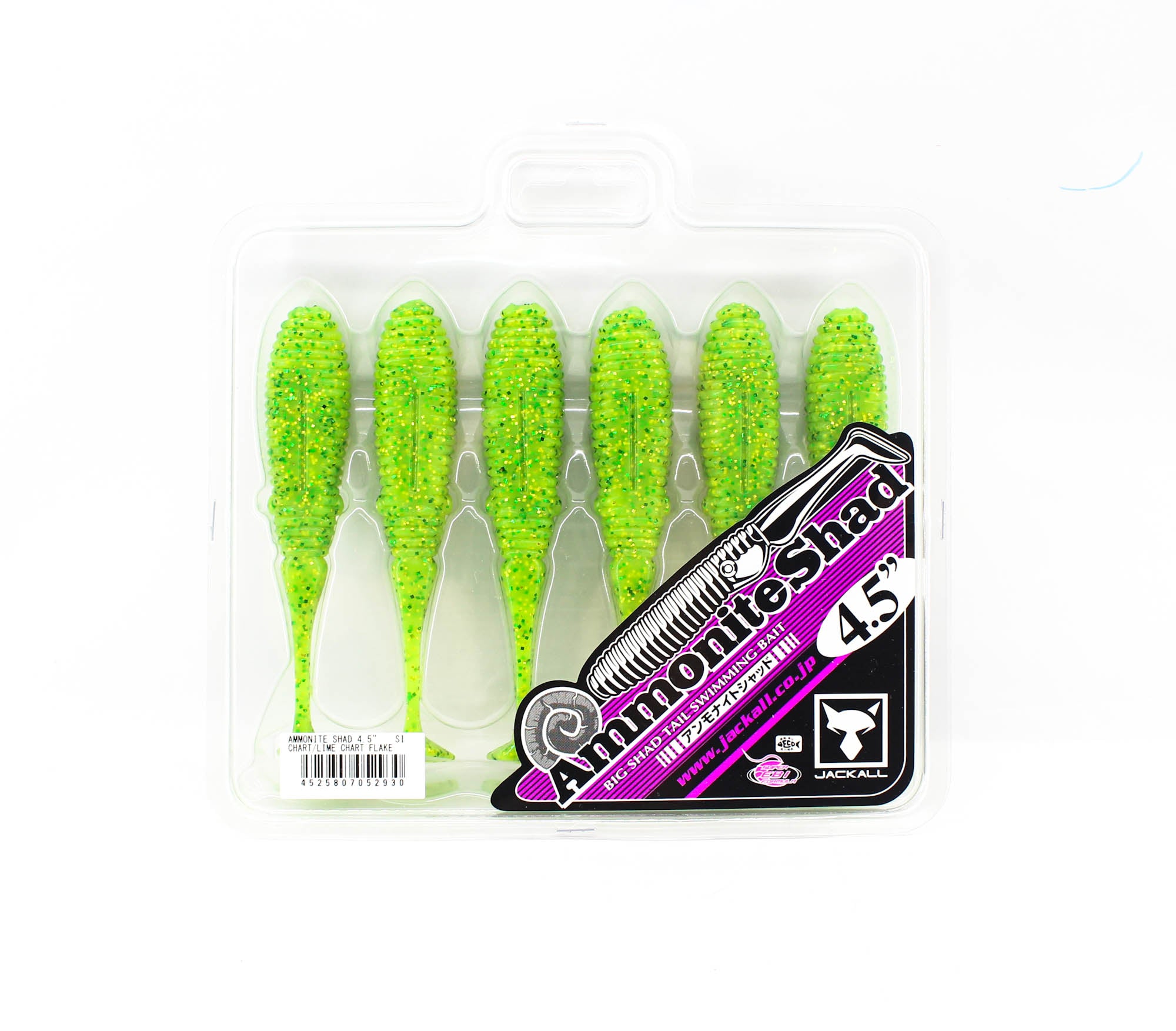 Jackall Soft Lure Ammonite Shad 4.5 Inches Vibe Tail Chart L Flake (2930)