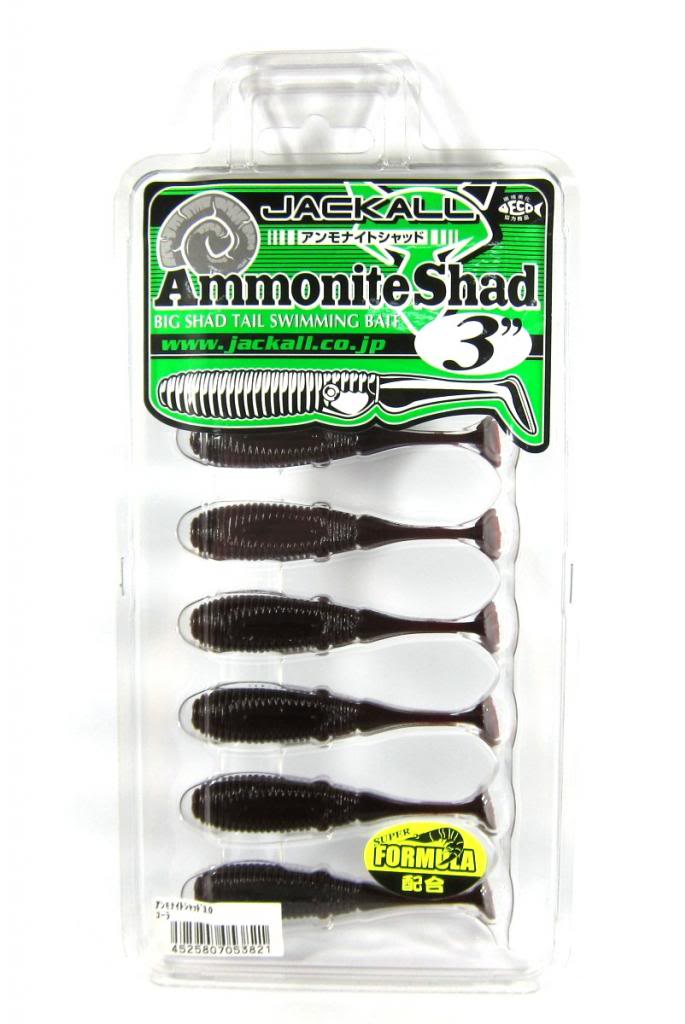 Jackall Soft Lure Ammonite Shad 3 Inches Vibe Tail Cola (3821)
