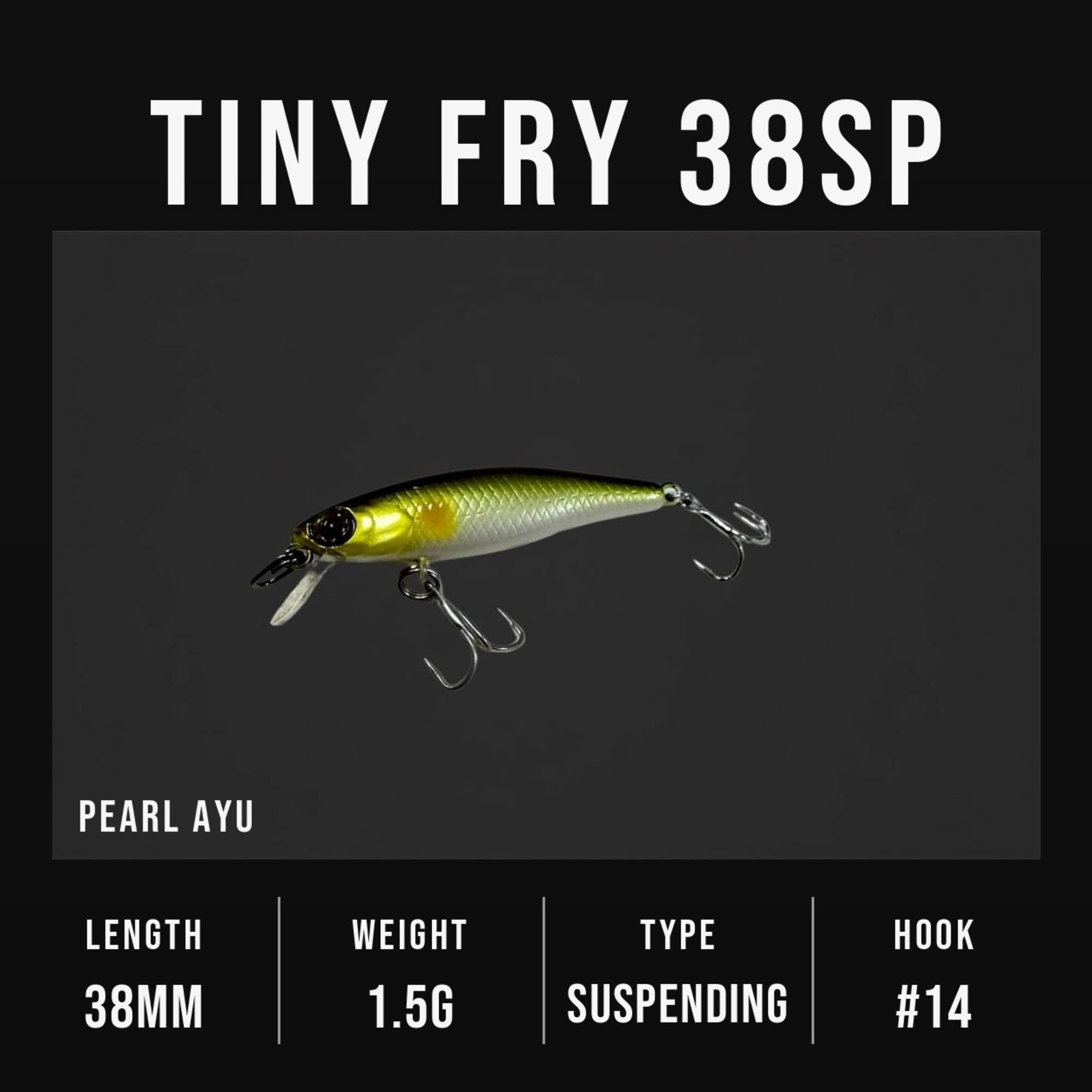 Jackall Tiny Fry 38SP Suspend Lure Pearl Ayu (3837)