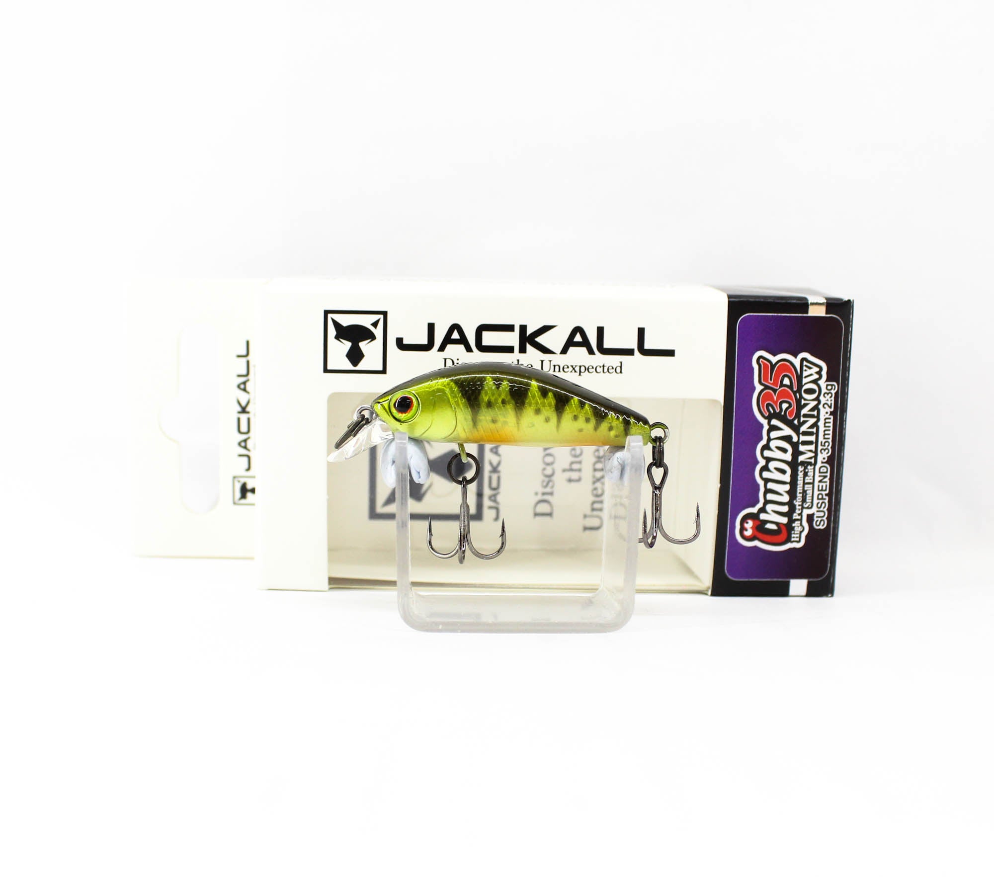 Jackall Chubby Minnow 35 Suspend Lure Ghost G Perch (7439)