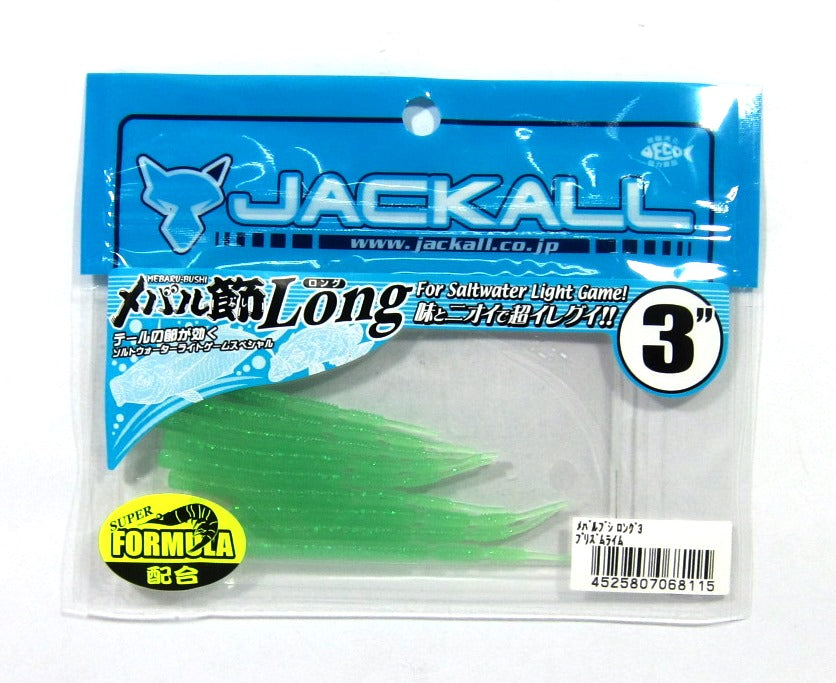 Sale Jackall Soft Lure SW Light Game Mebaru Bushi Long 3 Inches Lime (8115)