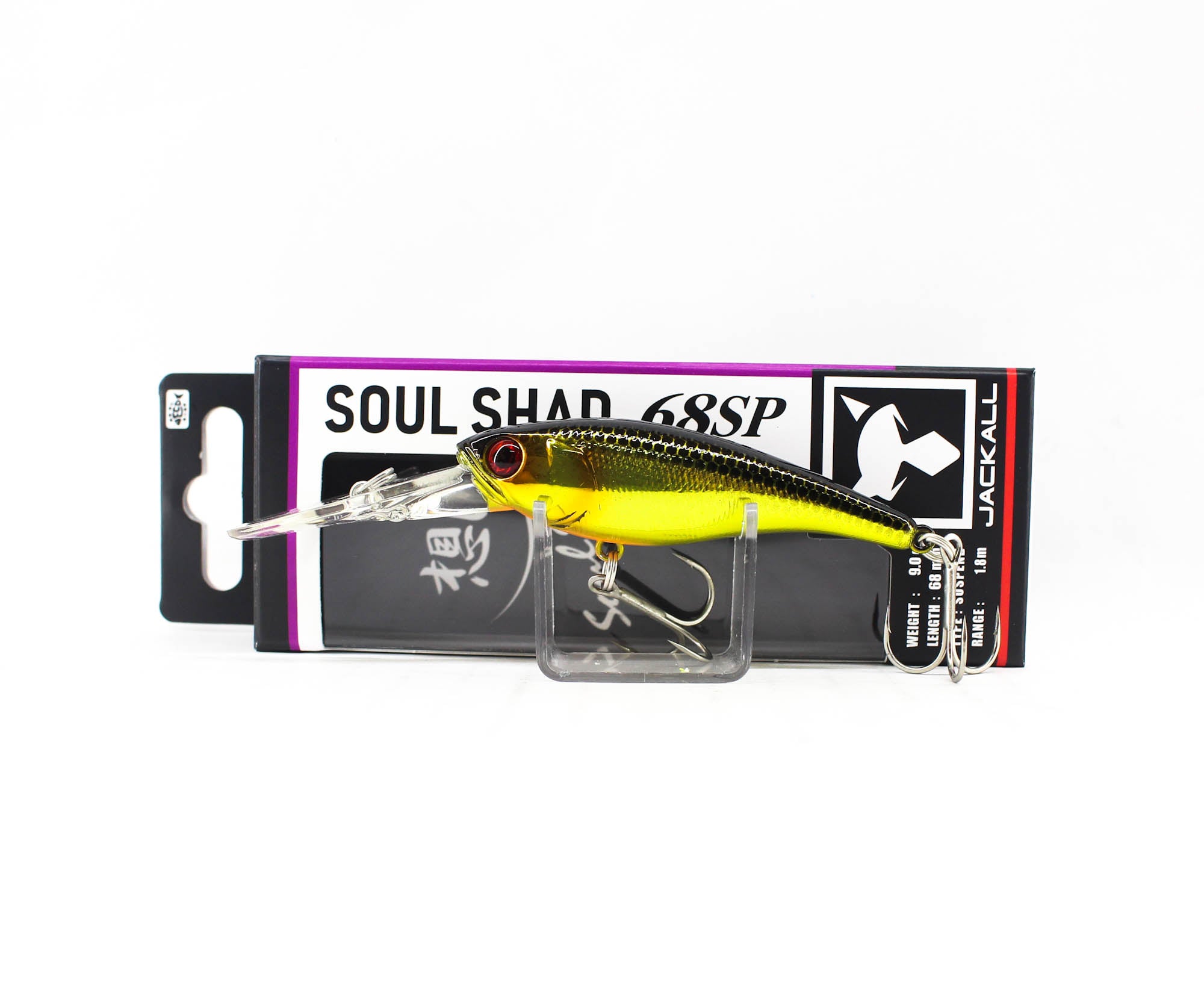 Jackall Soul Shad 68SP Suspend Lure HL Gold Black (8337)