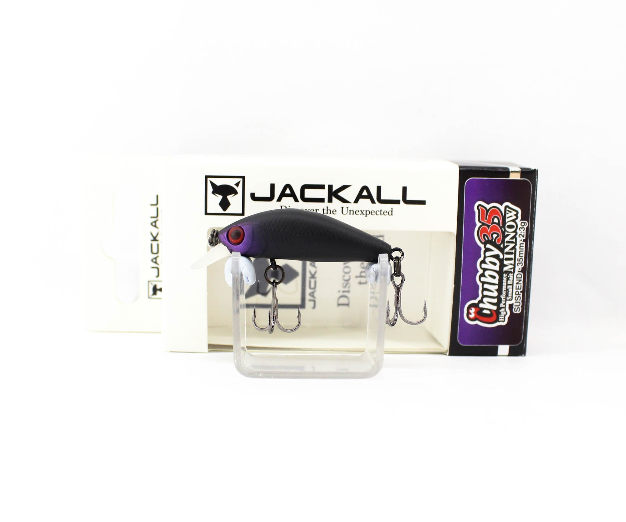 Jackall Chubby Minnow 35 Suspend Lure Mat Black (8848)