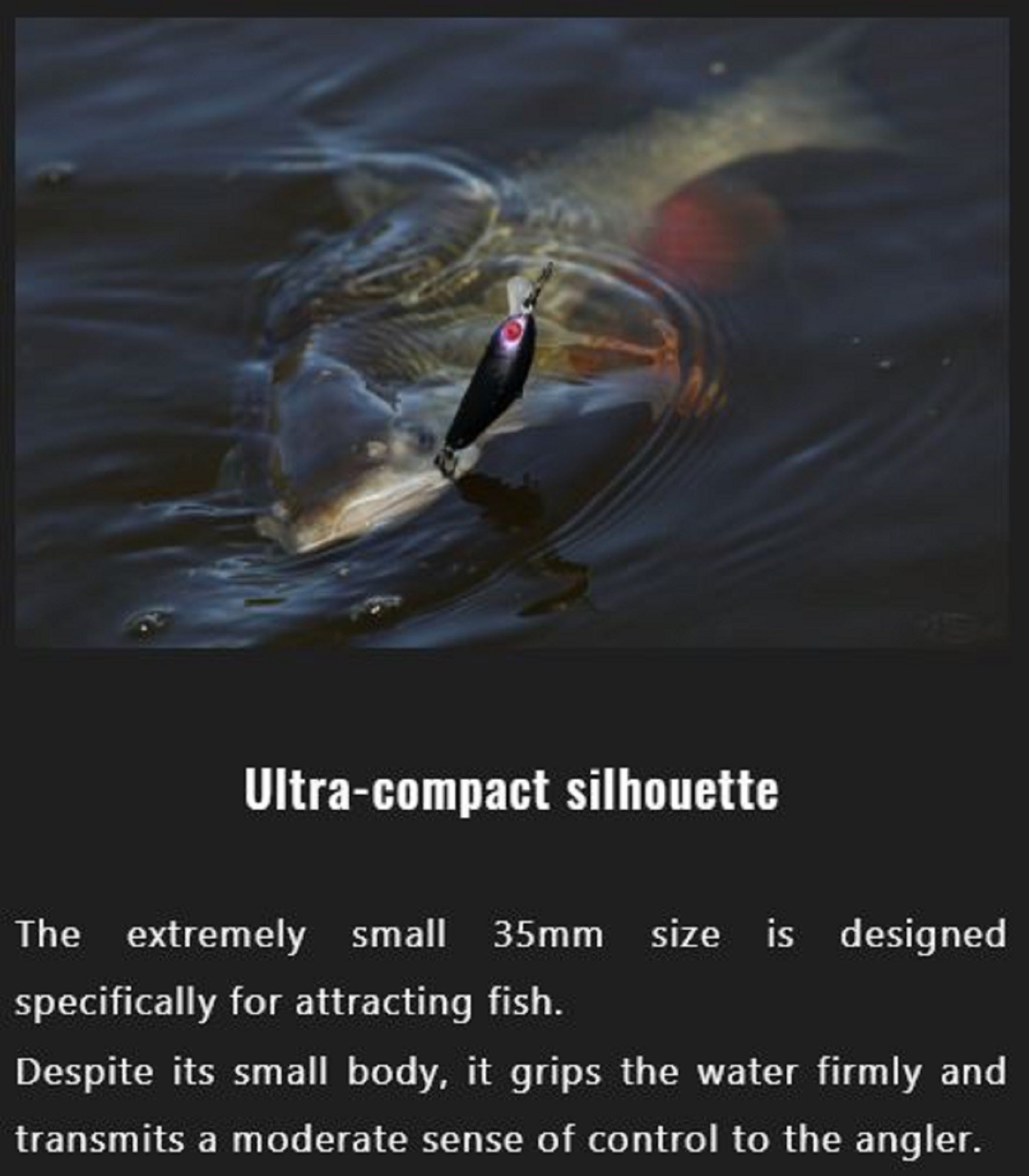 Jackall Chubby Minnow 35 Suspend Lure Mat Black (8848)