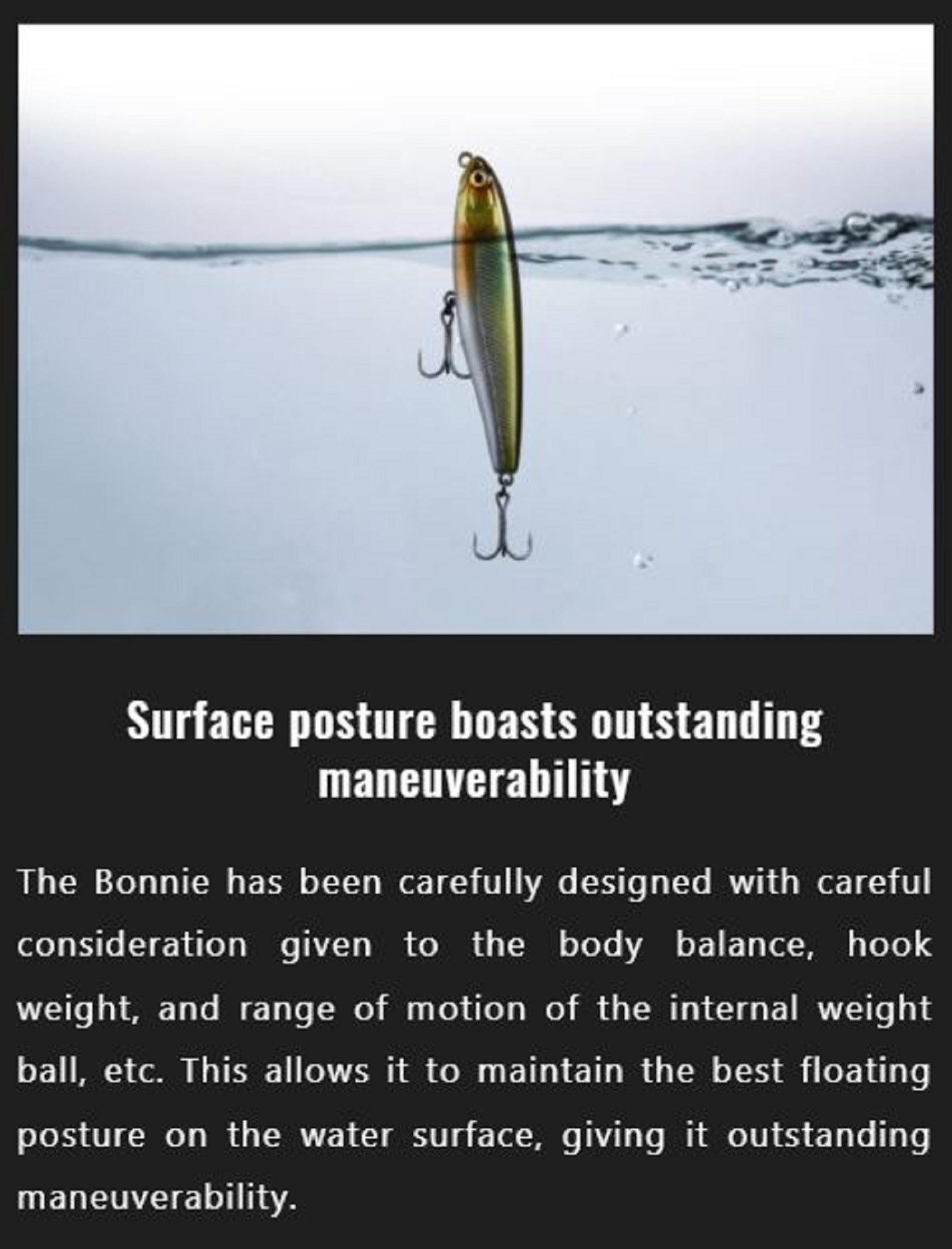 Jackall Bonnie 95 Floating Lure Mat Chart (3217)
