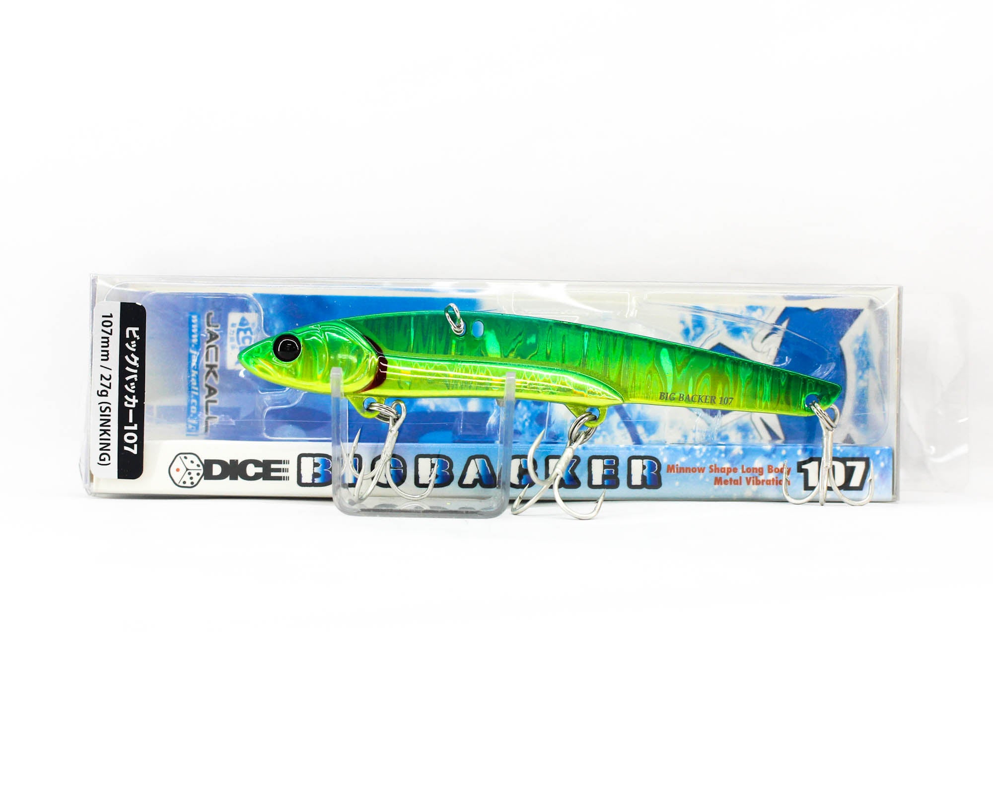 Jackall Big Backer 107 Metal Vibe 27 grams Sinking Lure Lime Wav (5440)