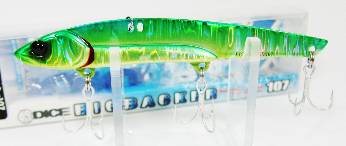 Jackall Big Backer 107 Metal Vibe 27 grams Sinking Lure Lime Wav (5440)