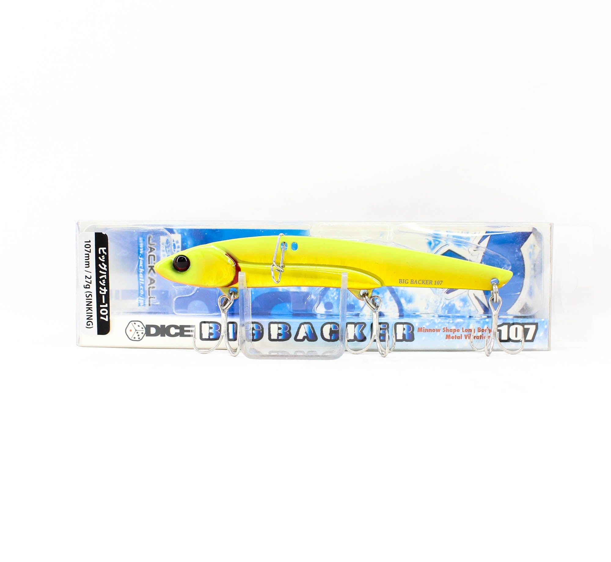 Jackall Big Backer 107 Metal Vibe 27 grams Sinking Lure Chart Gold (5495)